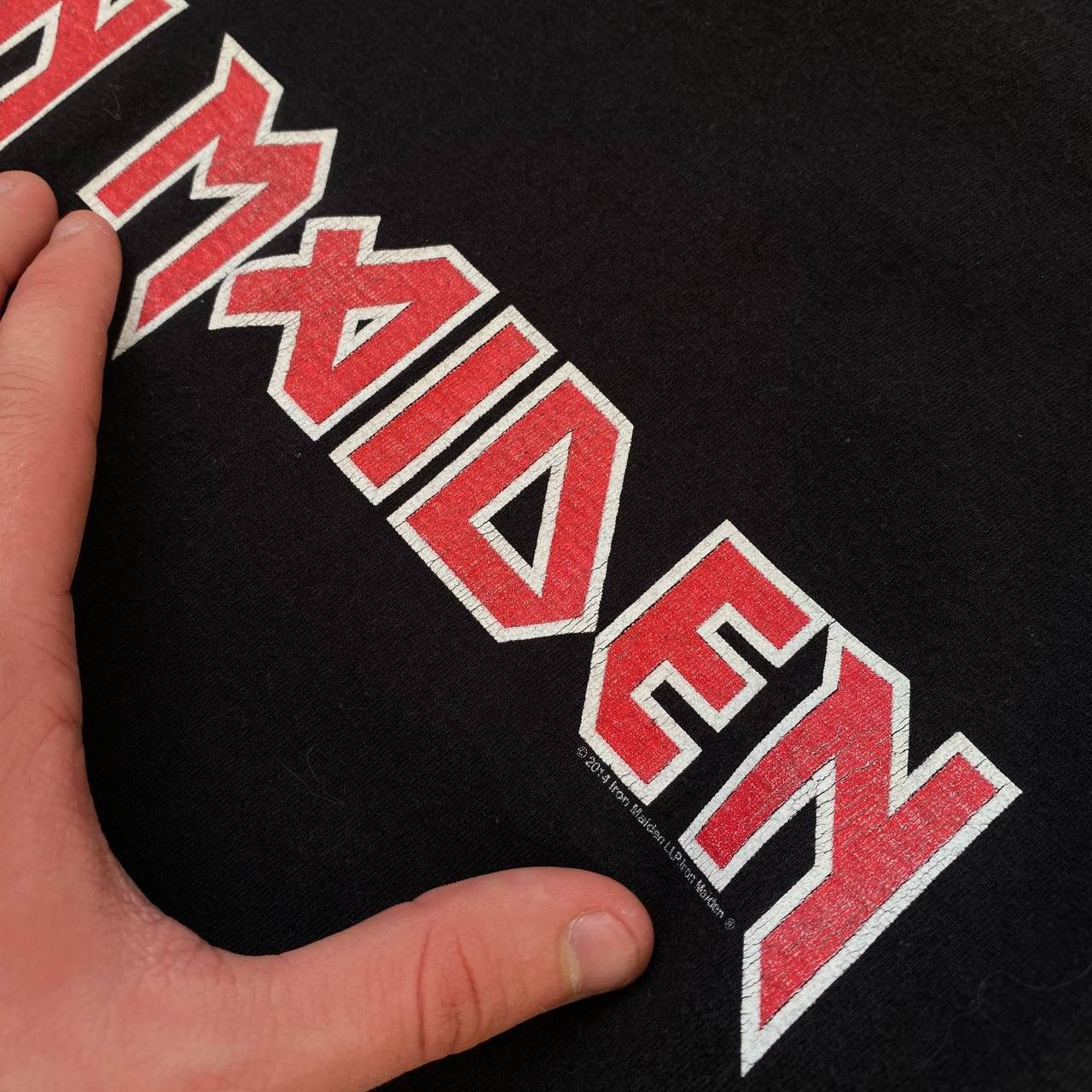 Iron Maiden × Vintage Vintage big logo iron maiden tee shirt Size US S / EU 44-46 / 1 - 2 Thumbnail