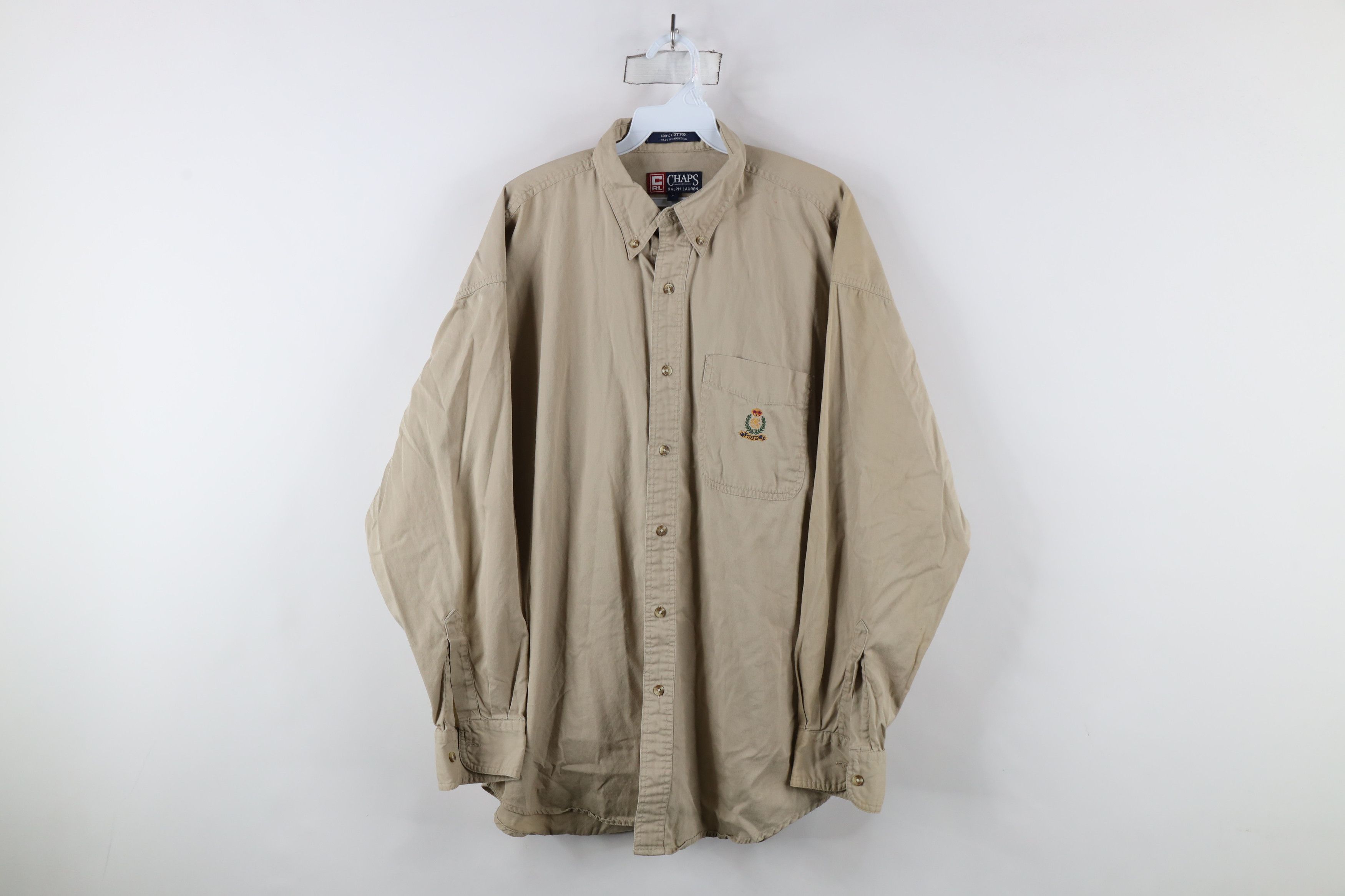 Polo Ralph Lauren Vintage 90s Chaps Ralph Lauren Collared Button Down Shirt Size US L / EU 52-54 / 3 - 1 Thumbnail