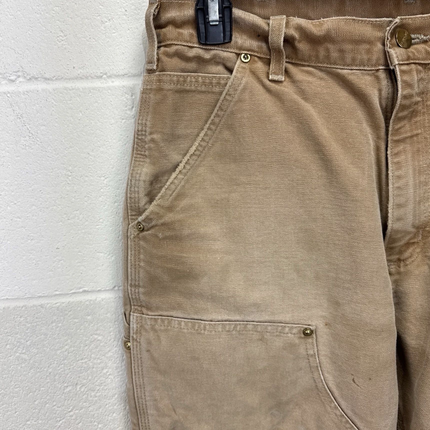 Carhartt VINTAGE Carhartt Men Pants Carpenter Dungaree 33x33 Workwear Canvas Brown 90s Grunge Size US 33 - 2 Thumbnail