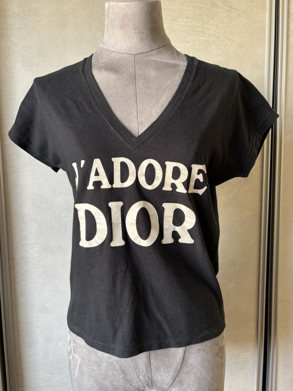 Dior Christian Dior Black “J’Adore Dior” T-Shirt, circa 2000s Size S / US 4 / IT 40 - 1 Thumbnail