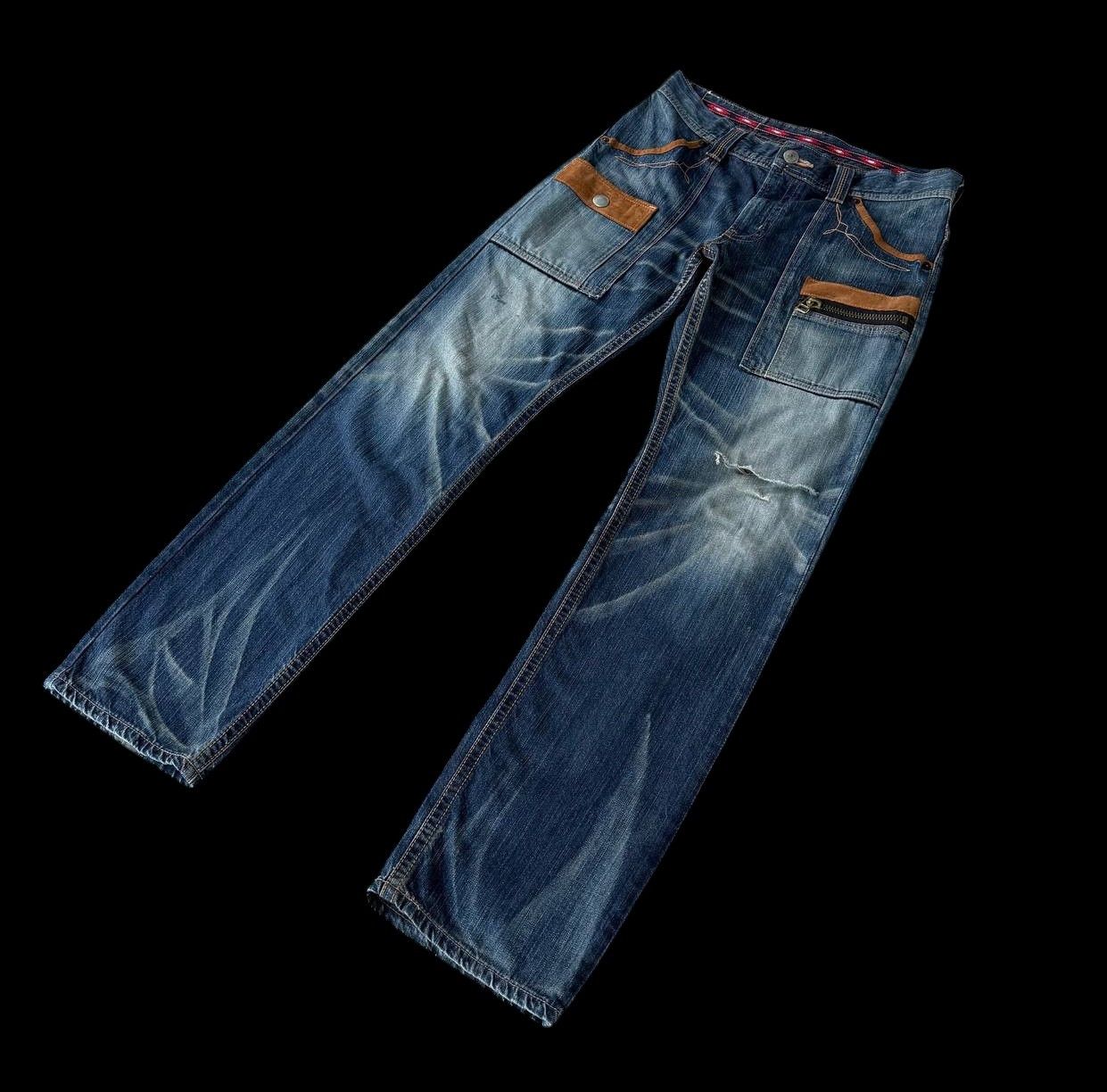 Edwin Archival Edwin Japan Distressed Exc.Vintage XU Multi-Pocket Size US 32 / EU 48 - 3 Thumbnail