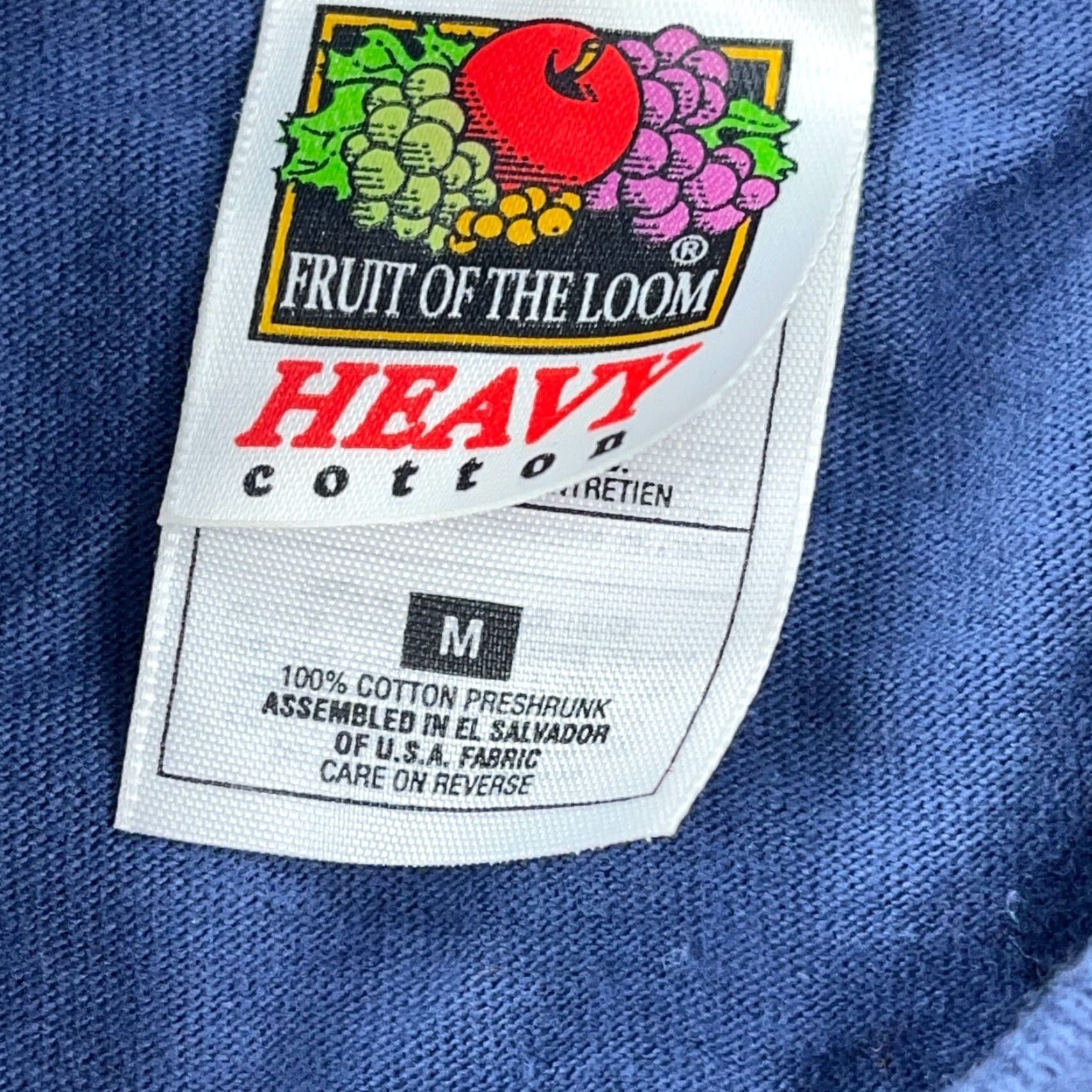 Fruit Of The Loom VINTAGE Fruit of the Loom Golf Shirt Men Medium Blue 90s Myrtle Beach Tee Puffy Short Sleeve Crew Neck Logo Shirt Mens Size US M / EU 48-50 / 2 - 6 Thumbnail