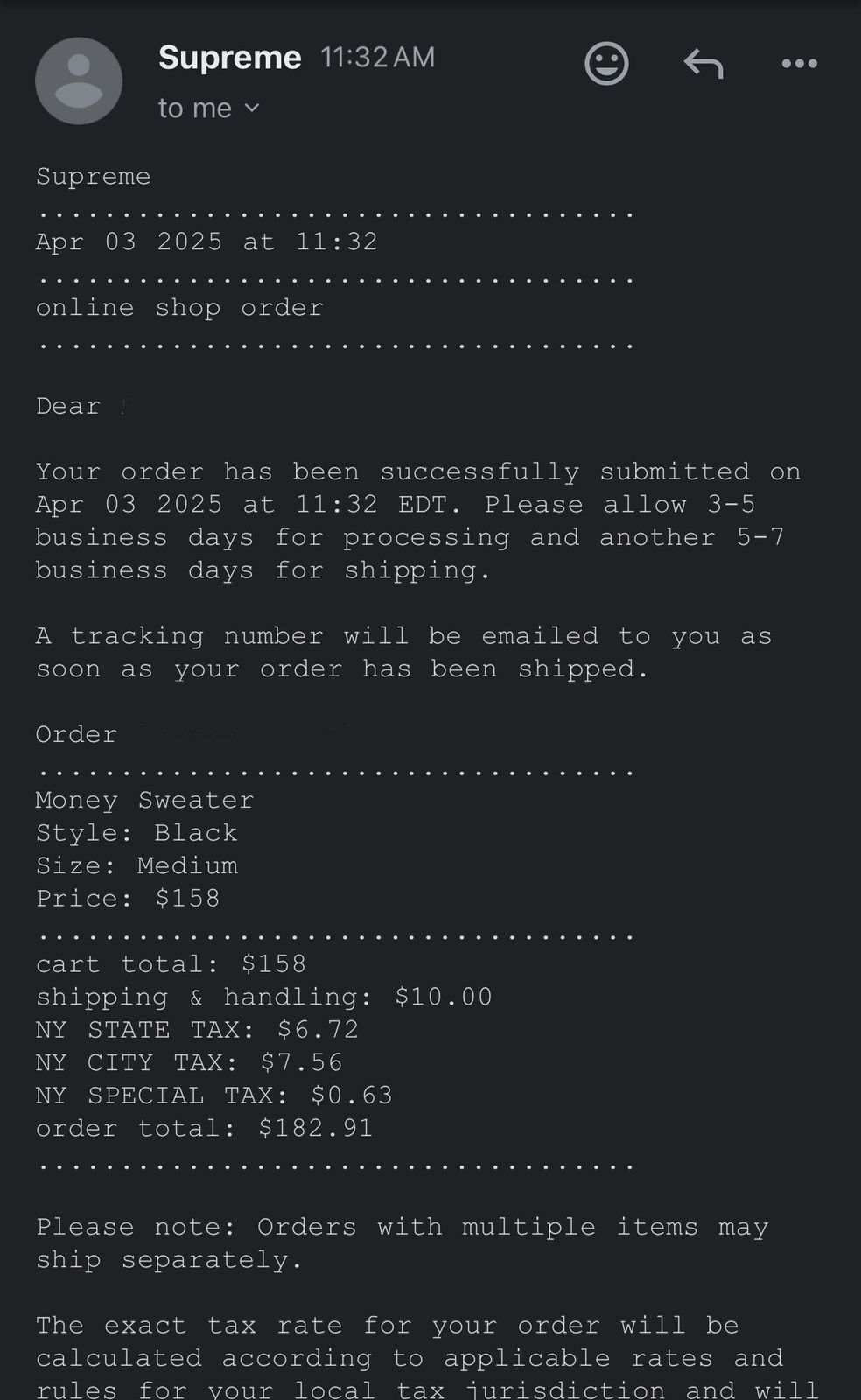 Supreme Supreme Money Sweater Size US M / EU 48-50 / 2 - 3 Thumbnail