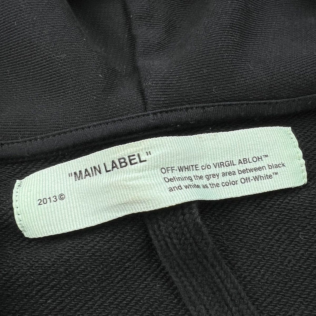 Off-White Off-White Text Stripe Black Hoodie Size US L / EU 52-54 / 3 - 3 Thumbnail