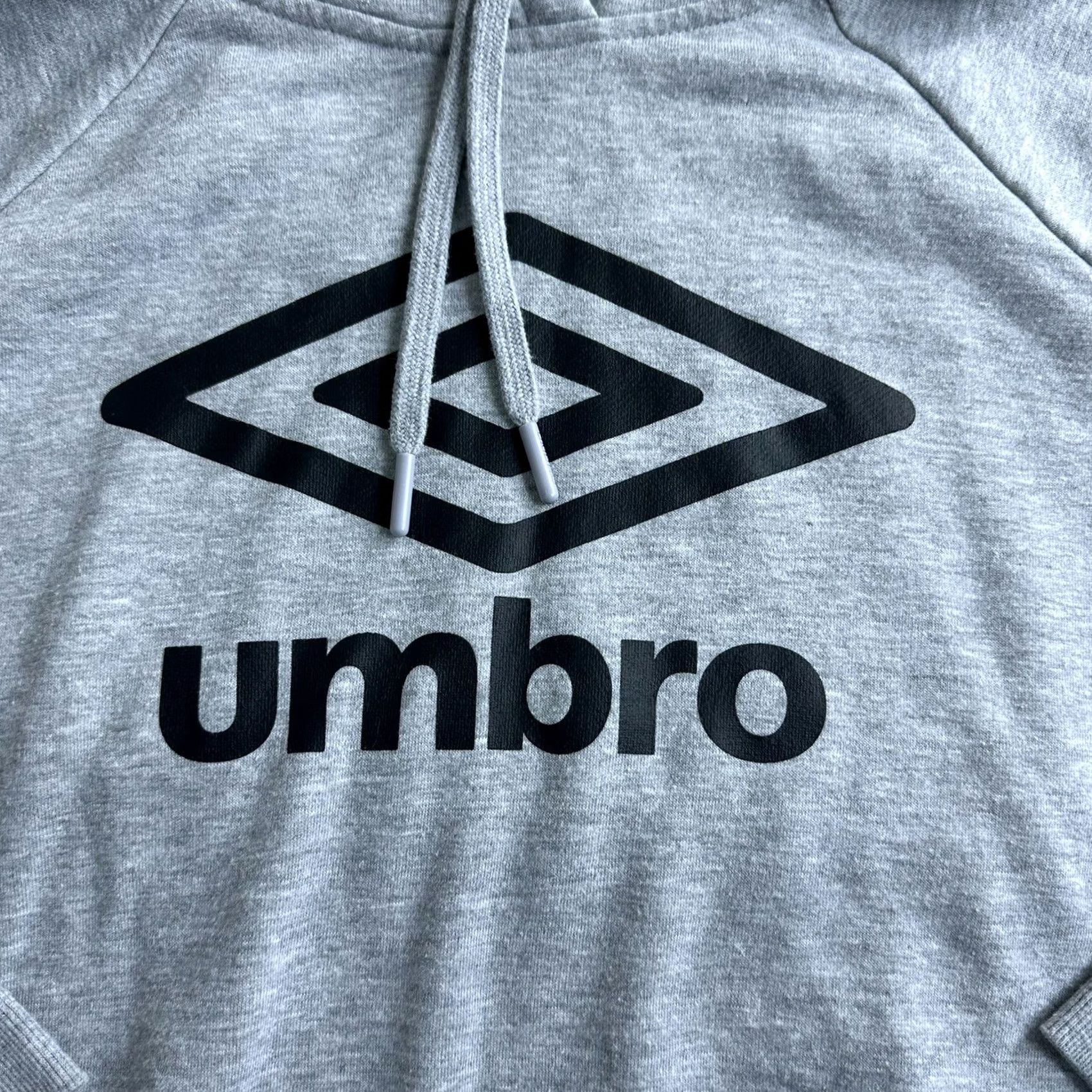 Umbro Umbro Hoodie Gray Graphic Print Big Logo Pullover Sweatshirt Cropped Womens XL Size XL / US 12-14 / IT 48-50 - 3 Thumbnail