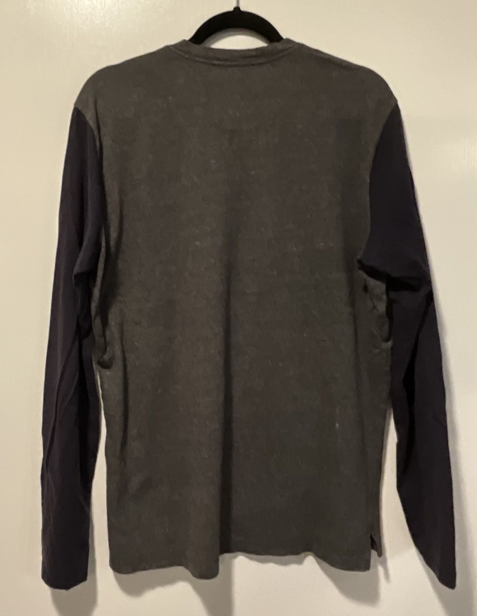 Vince Vince Long Sl Dark Gray/Black Henley Large Size US L / EU 52-54 / 3 - 5 Thumbnail