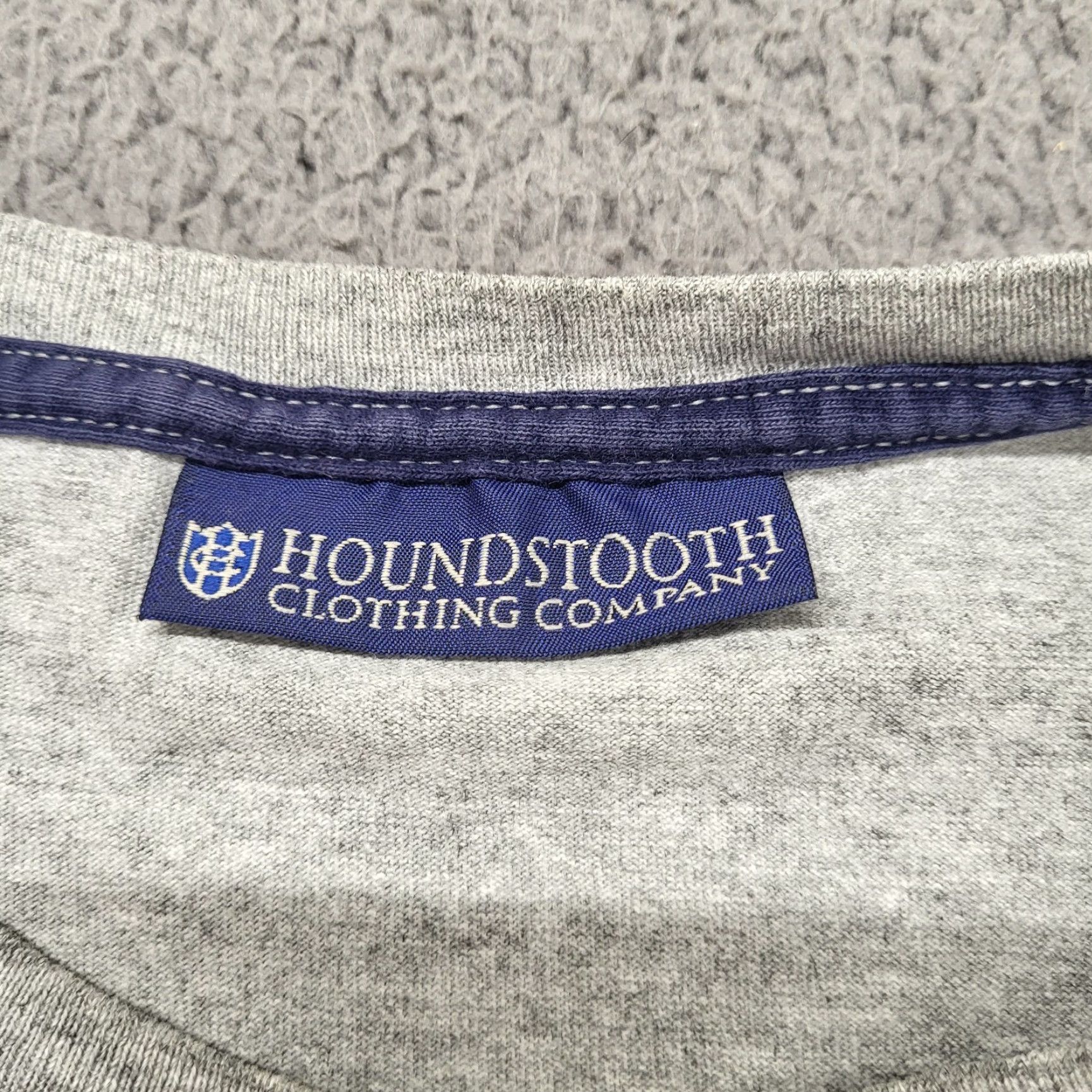 Vintage VINTAGE Houndstooth Clothing Co. Tshirt Men's Size Large American Flag Gray 4th July Shirt Mens Gray T-Shirt Size US L / EU 52-54 / 3 - 5 Thumbnail