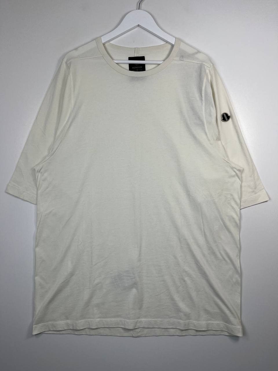 Moncler Rick Owens Moncler Crewneck Short Sleeve T-Shirt Milk L Size US L / EU 52-54 / 3 - 1 Thumbnail