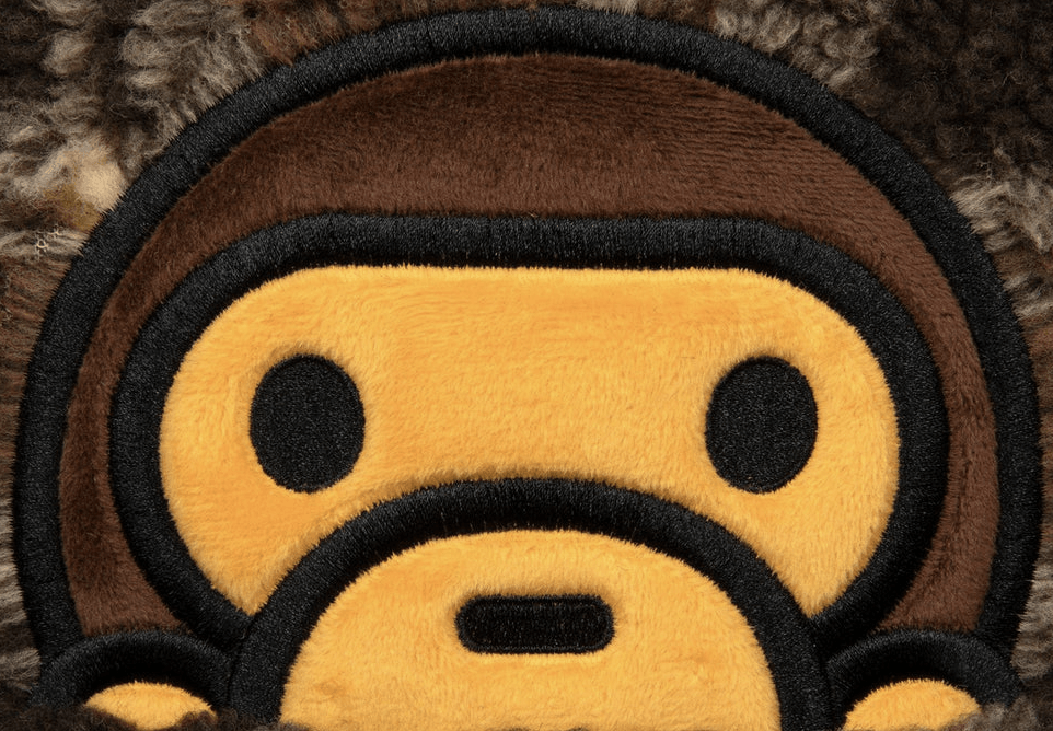 Bape Bape BABY MILO FAUX FUR CHECK MEDIUM BACKPACK Size ONE SIZE - 4 Thumbnail