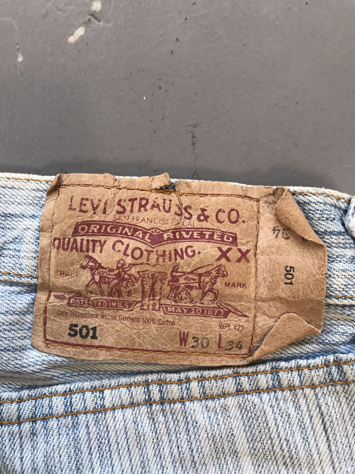 Levi's × Vintage Vintage Levi’s red tag straight fit denim Size US 28 / EU 44 - 4 Thumbnail