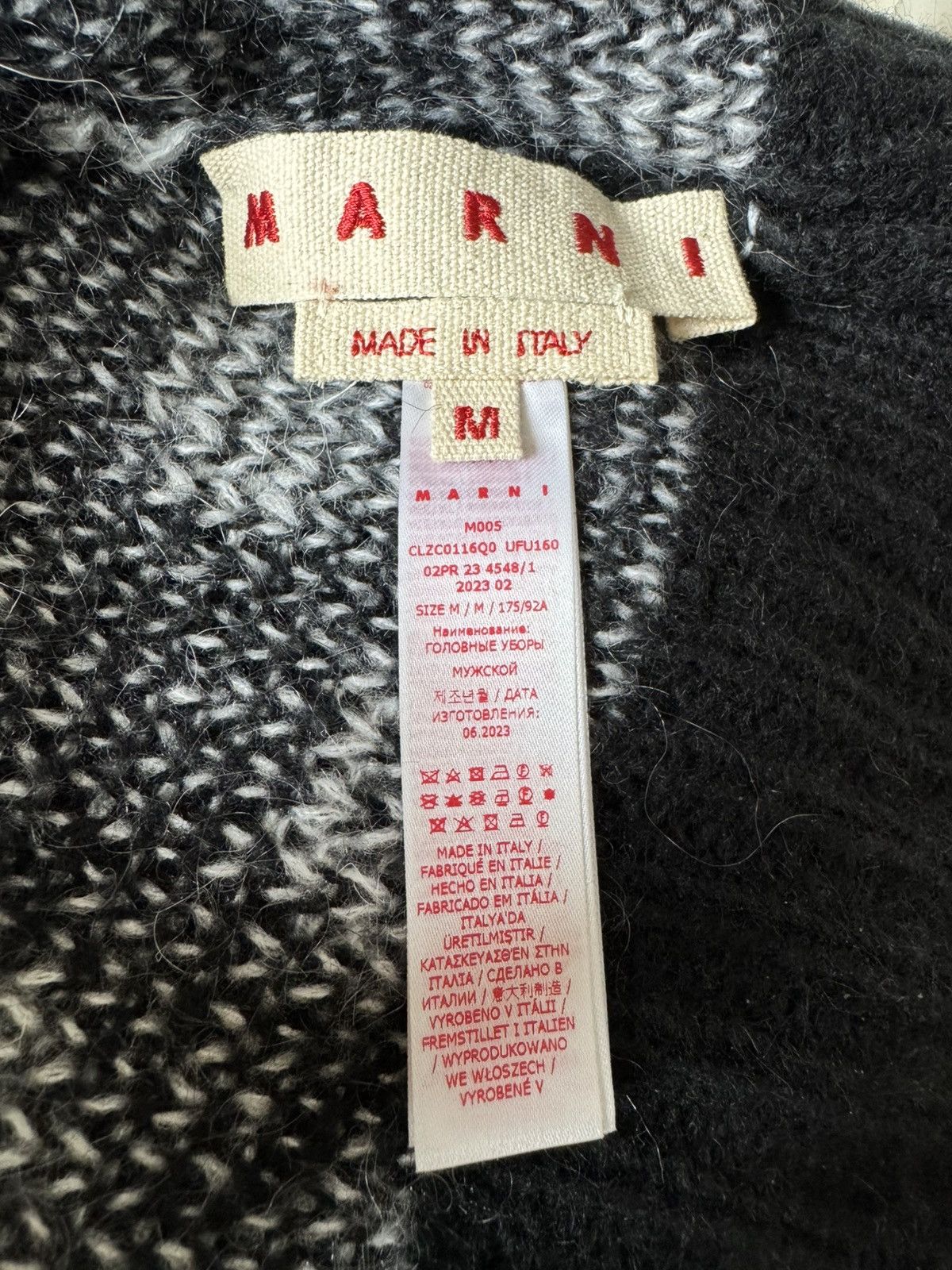 Marni Marni Polka Dot Beanie Black/White Size ONE SIZE - 5 Thumbnail