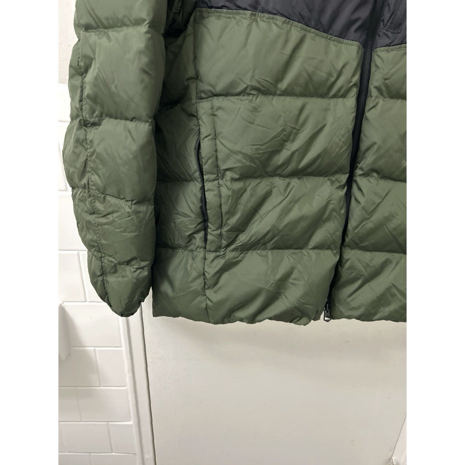 Lands' End Lands' End Hooded Puffer Jacket Mens M Green Full Zip Insulated Nylon Coat Size US M / EU 48-50 / 2 - 5 Thumbnail