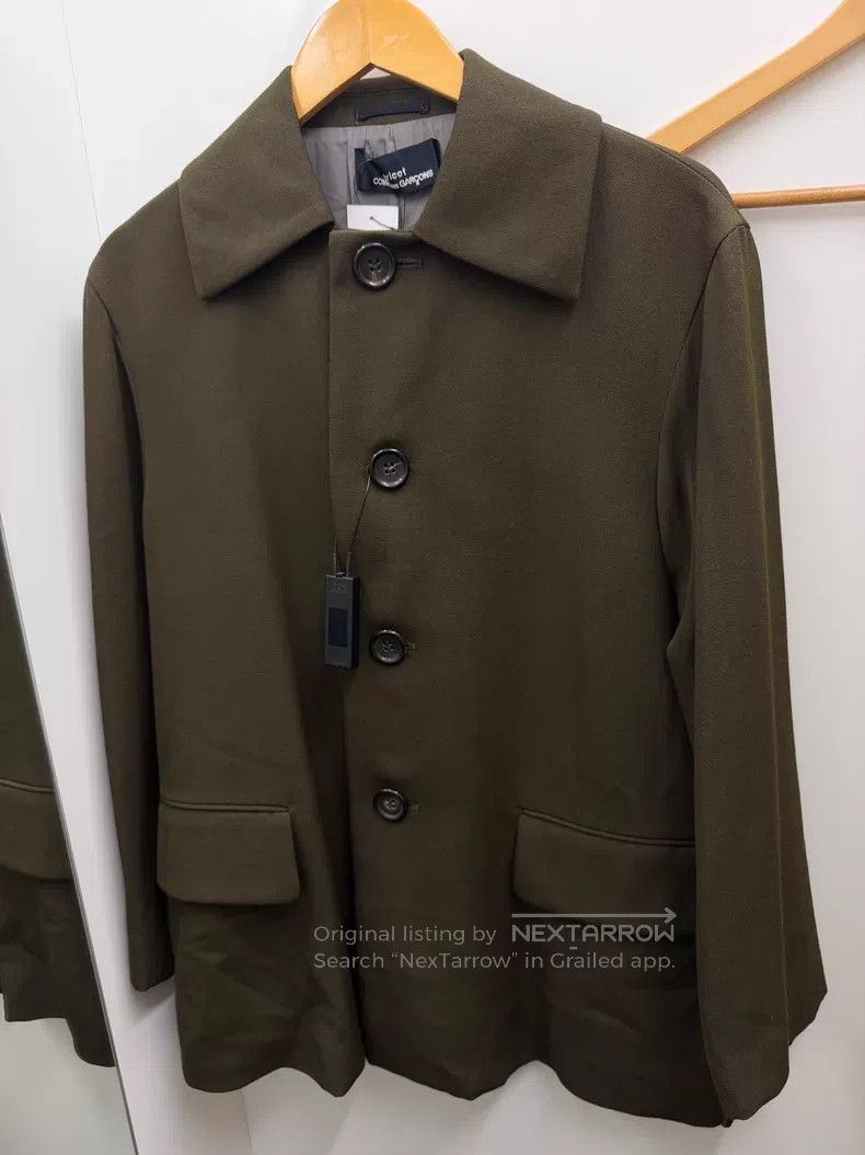 Comme des Garcons Comme des Garcons size F Olive Green Wool Jacket Size S / US 4 / IT 40 - 1 Thumbnail