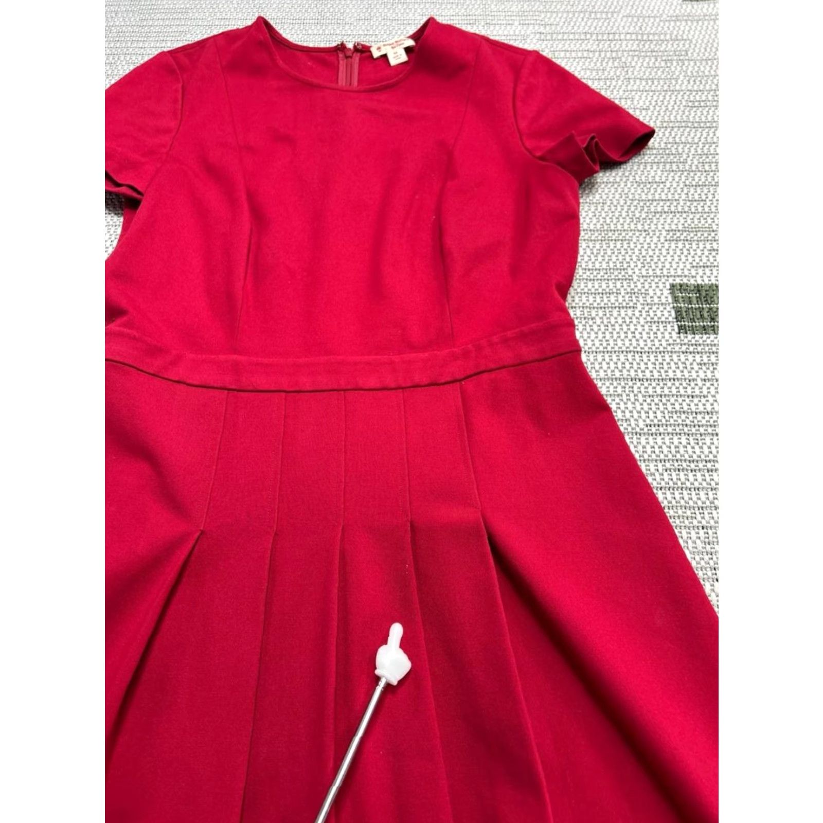 Brooks Brothers Brooks Brothers Dress Womens M Red Blouson Shirt Sleeve Knee Length A-Line Vintage: No Size M / US 6-8 / IT 42-44 - 6 Thumbnail