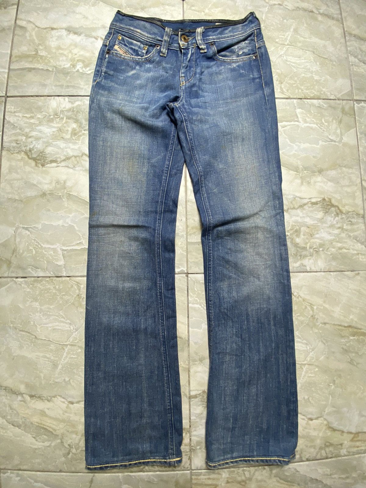 Diesel Diesel Bebel 0070Z blue bootcut regular jeans Size US 27 - 2 Thumbnail