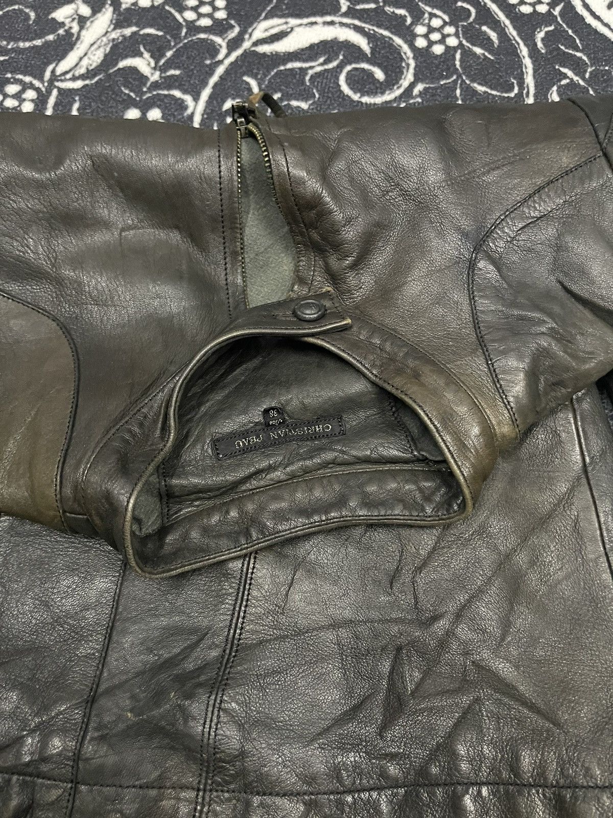 CHRISTIAN PEAU VINTAGE CHRISTIAN PEAU GOAT LEATHER BIKER JACKET Size XS / US 0-2 / IT 36-38 - 20 Thumbnail