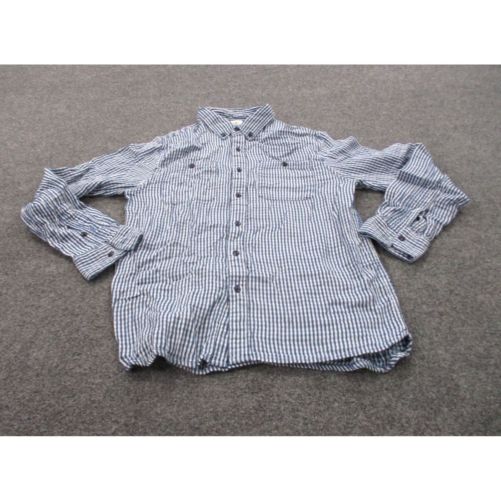 Flint And Tinder Flint and Tinder Shirt Men M Blue Plaid Classic Button-Up Casual Work Size US M / EU 48-50 / 2 - 2 Thumbnail