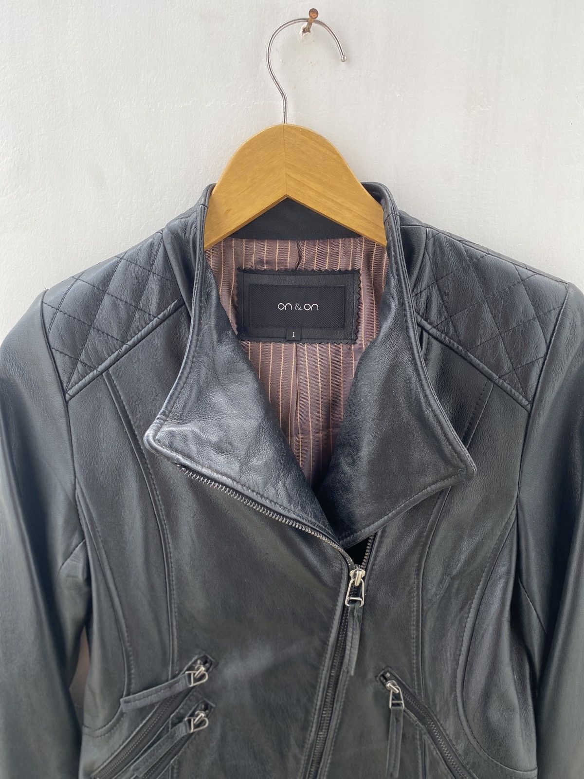Isamu Katayama Backlash Leather Jacket on&on Bikers Vkei Jacket Size US S / EU 44-46 / 1 - 3 Thumbnail