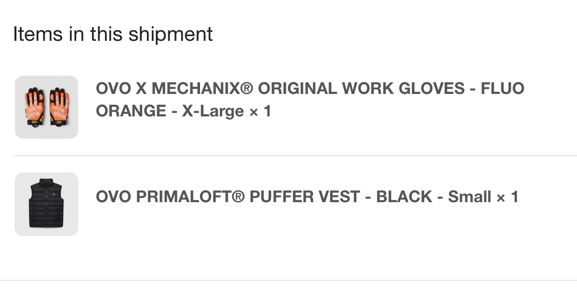October's Very Own OVO PRIMALOFT® PUFFER VEST - BLACK - Small Size US S / EU 44-46 / 1 - 5 Thumbnail