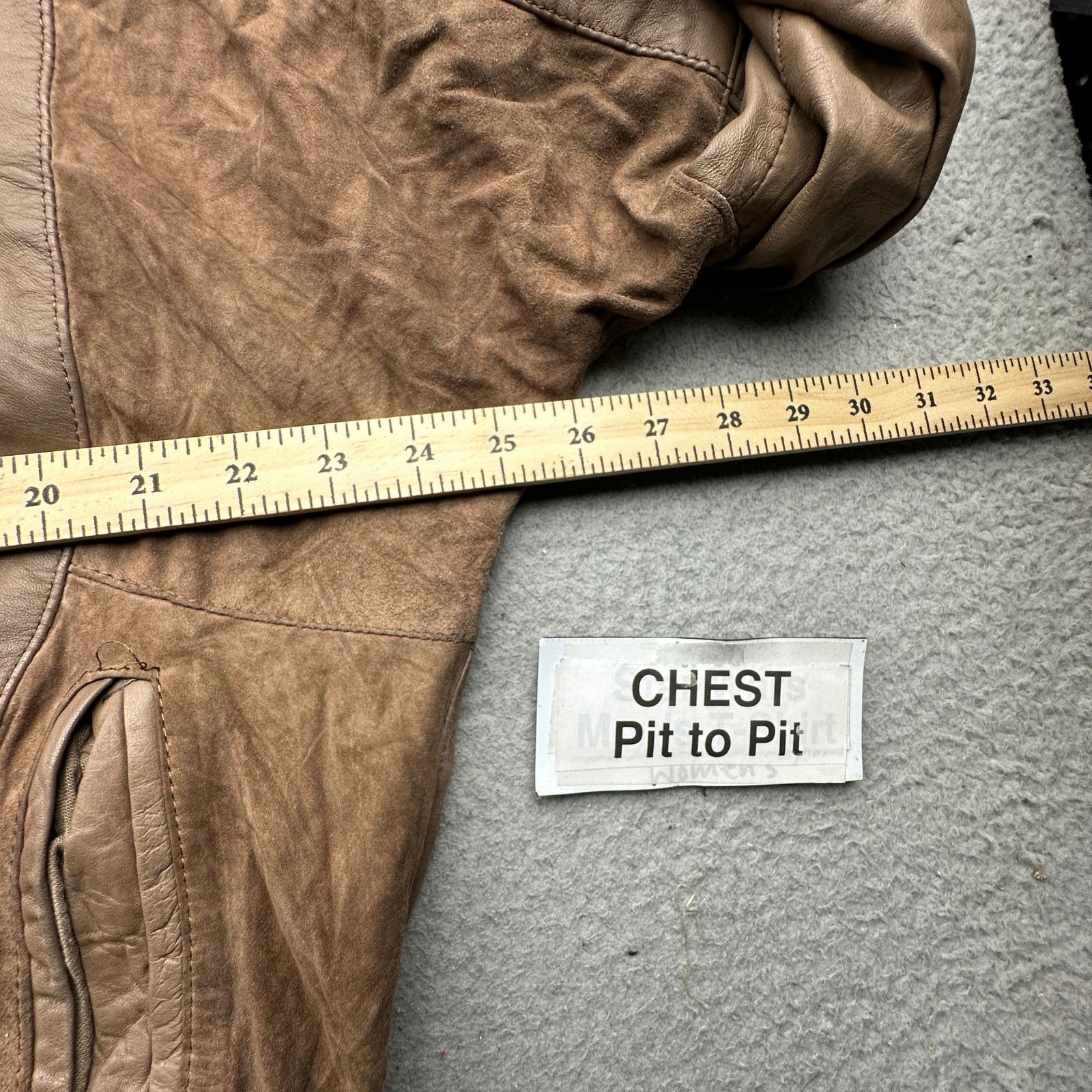 Other Vintage Cortefiel De Espana Leather Bomber Jacket 42 Large Size US L / EU 52-54 / 3 - 3 Thumbnail