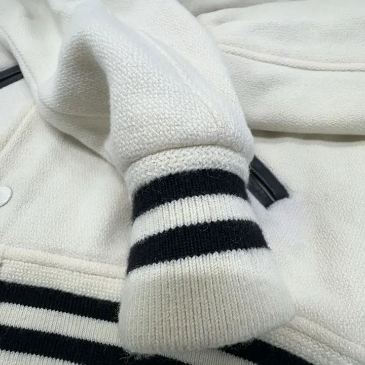 Saint Laurent Paris Saint Laurent White Striped Baseball Jacket-2507 Size US M / EU 48-50 / 2 - 3 Thumbnail