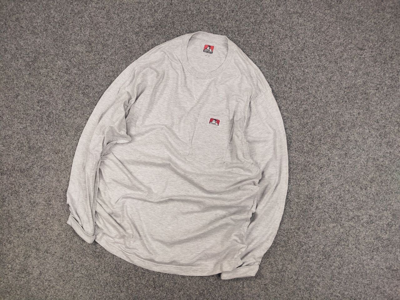 Ben Davis Vintage Ben Davis Design Oversized Logo Gray Long Sleeve Size US L / EU 52-54 / 3 - 3 Thumbnail