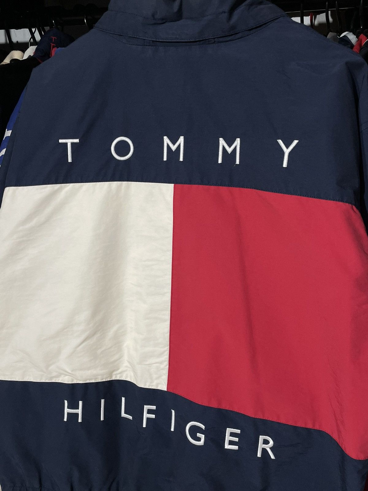 Japanese Brand × Tommy Hilfiger × Vintage Jacket Tommy Hilfiger Big Flag 90’s Vintage Reversible Size US M / EU 48-50 / 2 - 4 Thumbnail