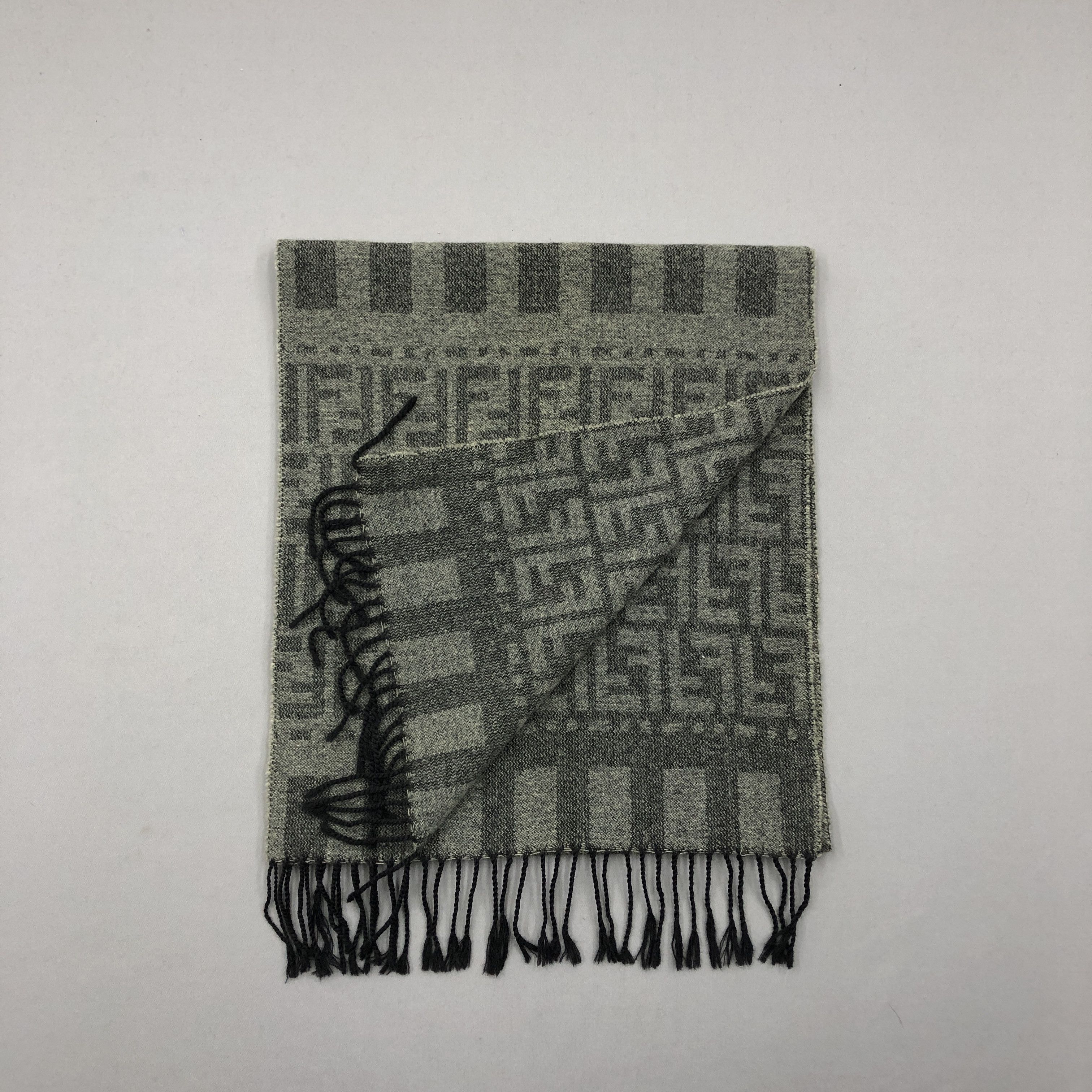 Fendi Vintage Fendi Scarf Fendi Zucca FF Monogram Wool Scarves Size ONE SIZE - 3 Thumbnail