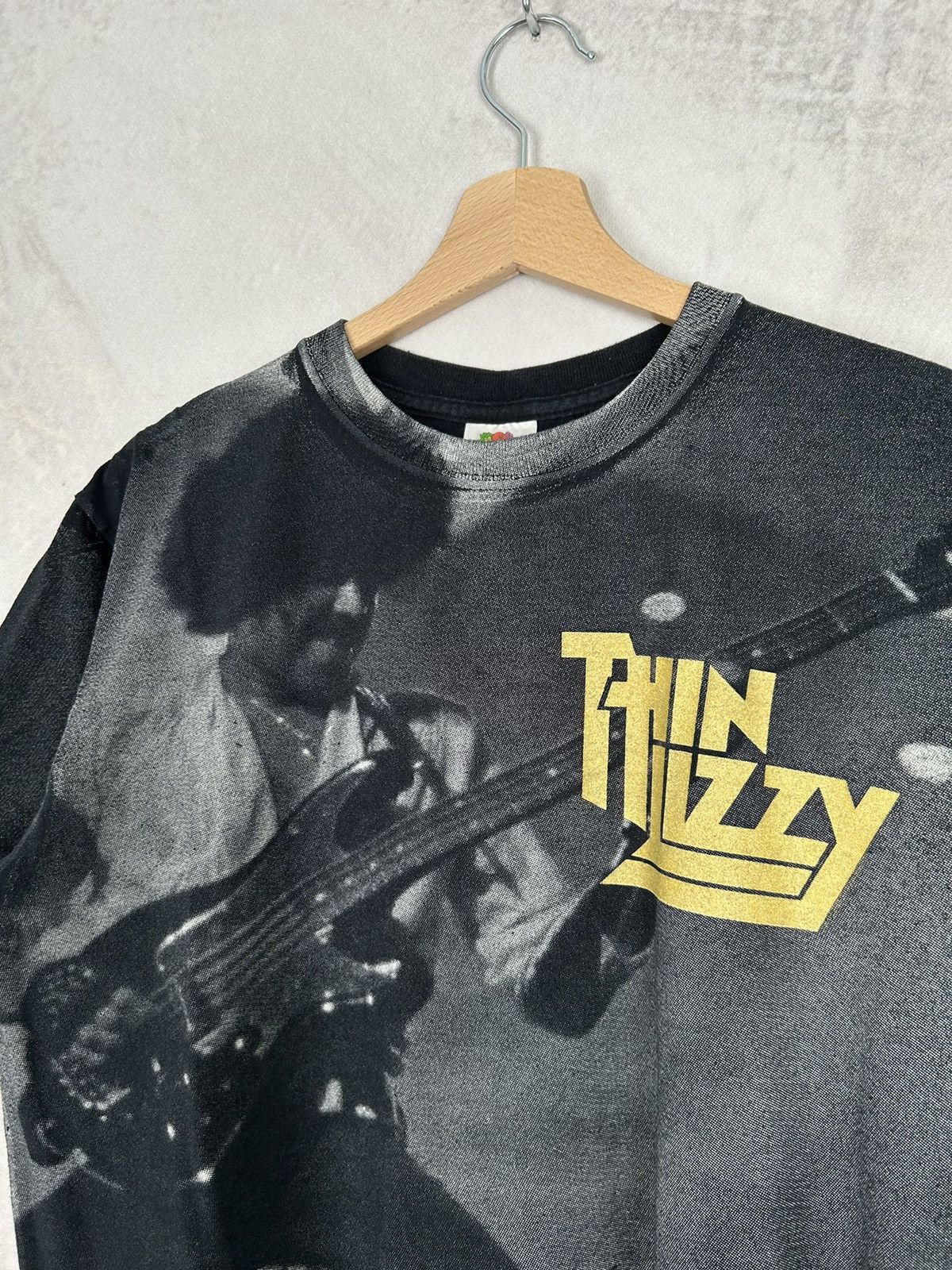 Band Tees × Vintage Vintage Thin Lizzy Rock Band Tee AOP Hendrix Rare Punk Size US M / EU 48-50 / 2 - 4 Thumbnail