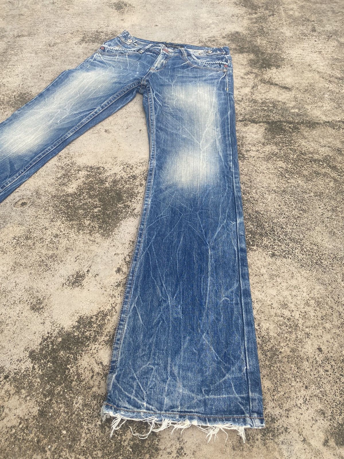 If Six Was Nine × Japanese Brand Flare Jeans Ref Pepper Clawmark Tunder Size US 32 / EU 48 - 2 Thumbnail