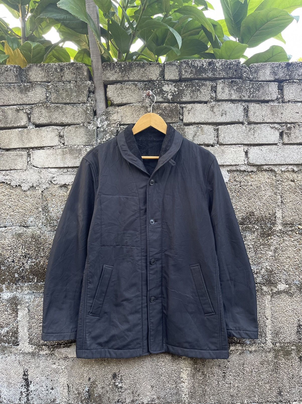 image of Vintage Japanese Junmen Jacket in Black, Men's (Size Medium)