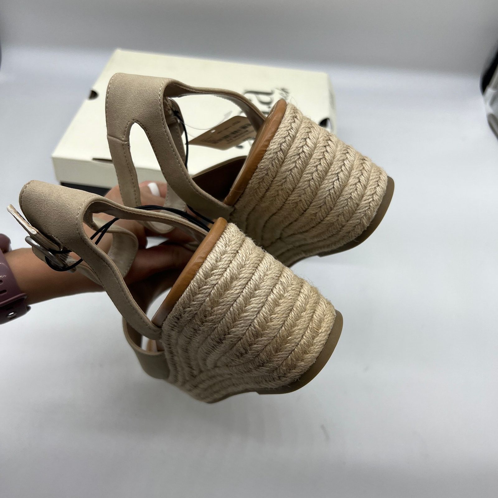 Other a.n.a Laskie Women Shoes Ankle Buckle Strap Sandals Size US 9.5 / IT 39.5 - 7 Thumbnail
