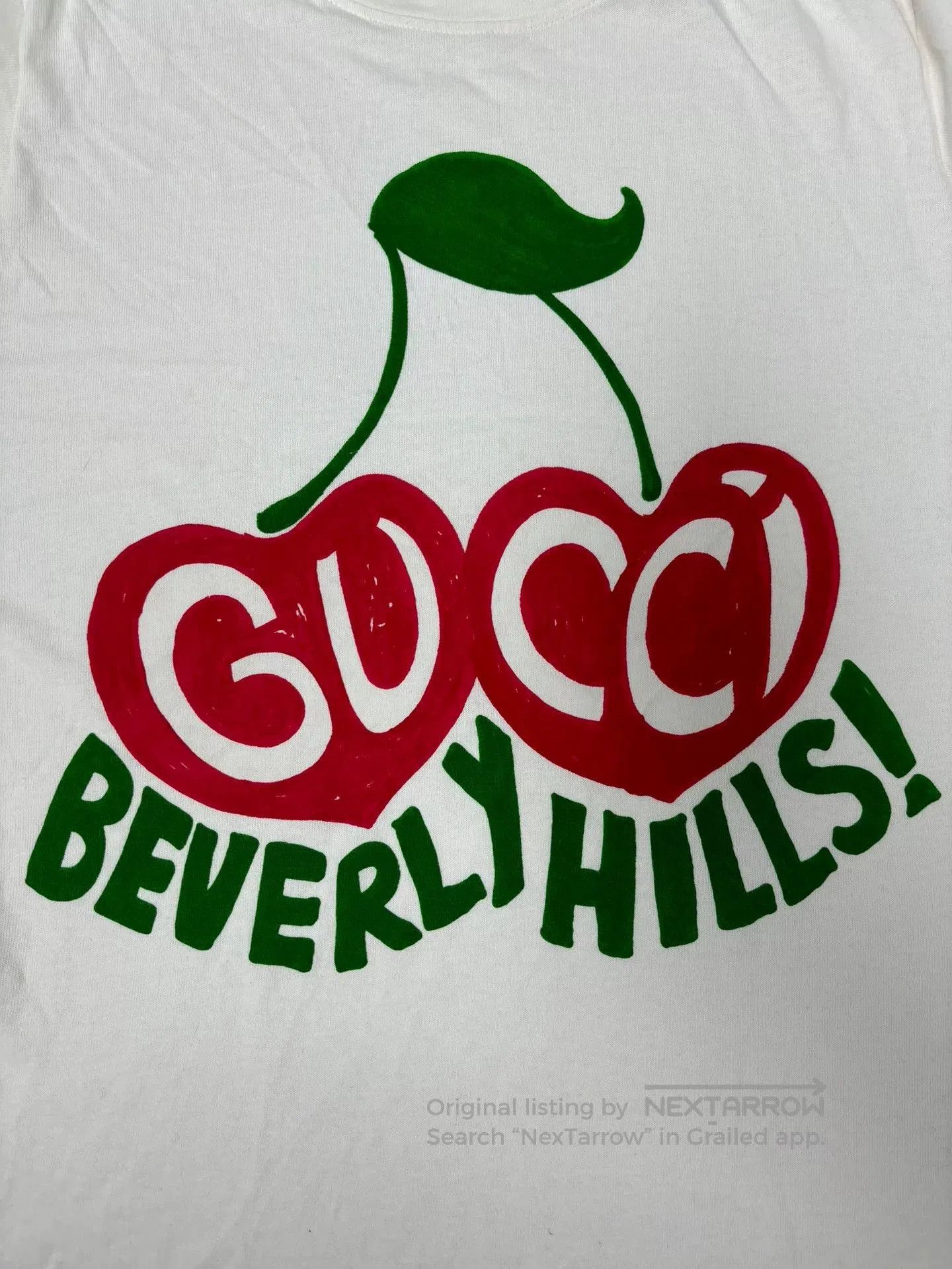 Gucci Gucci Logo Print Crewneck Short Sleeve T-Shirt. Size S / US 4 / IT 40 - 3 Thumbnail
