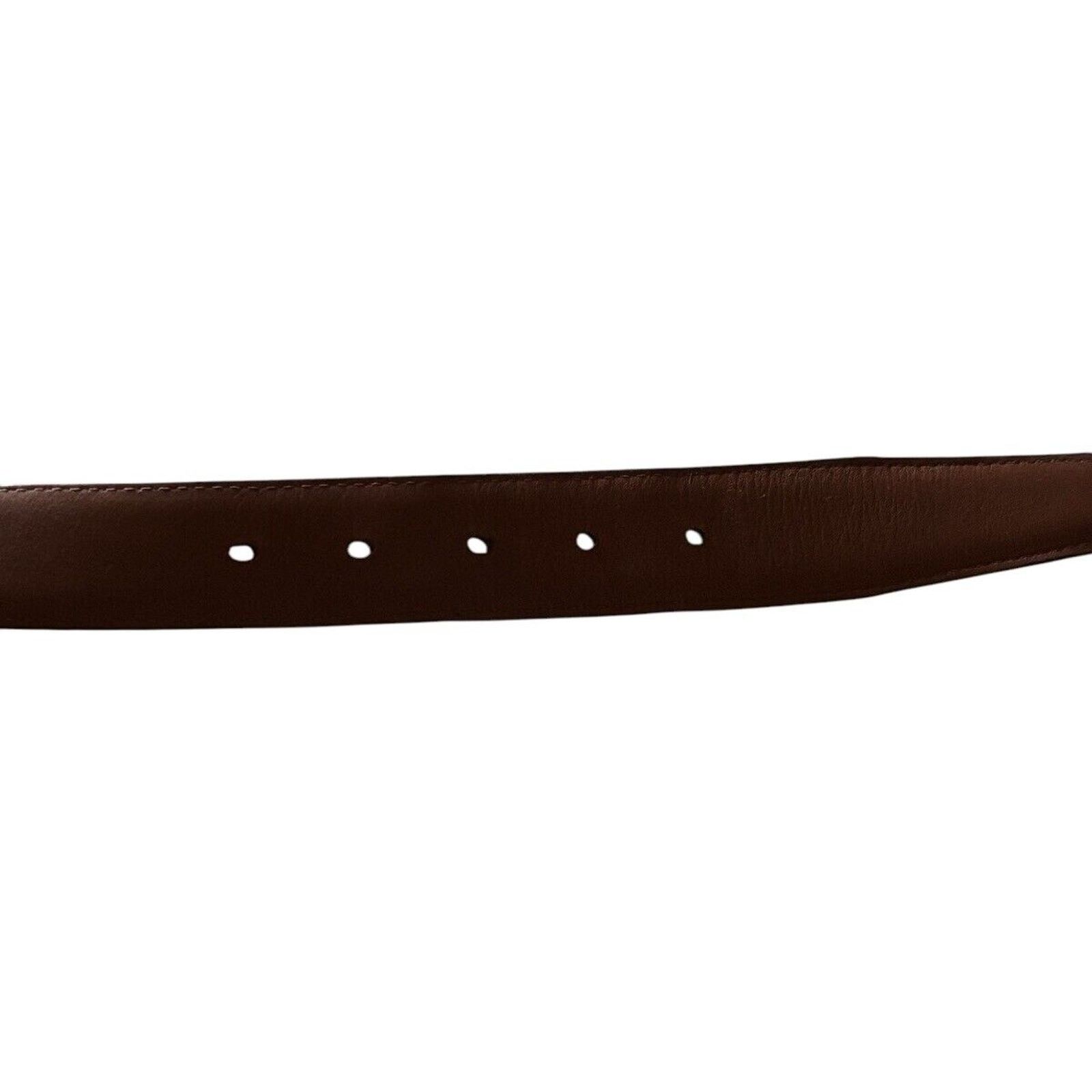 Brighton BRIGHTON Men's Brown Leather Belt 38 M10868 Silver Buckle Size 38 - 5 Thumbnail