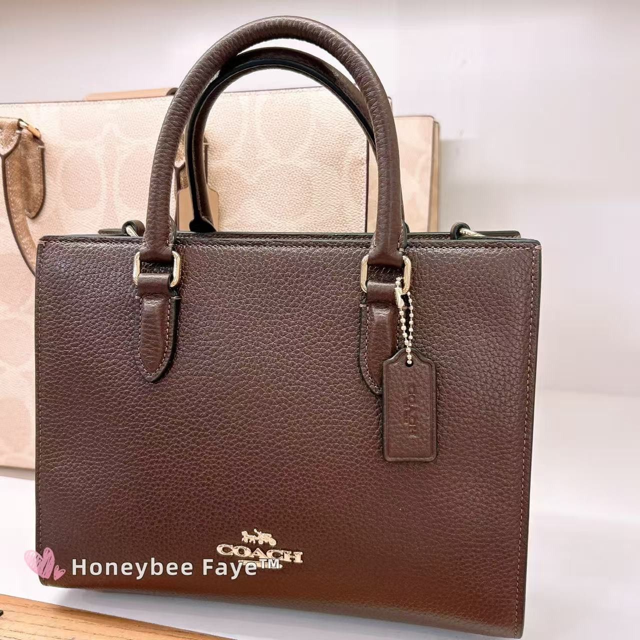 Coach Maggie Small Tote Bag CY668 Gold/Maple Size ONE SIZE - 5 Thumbnail
