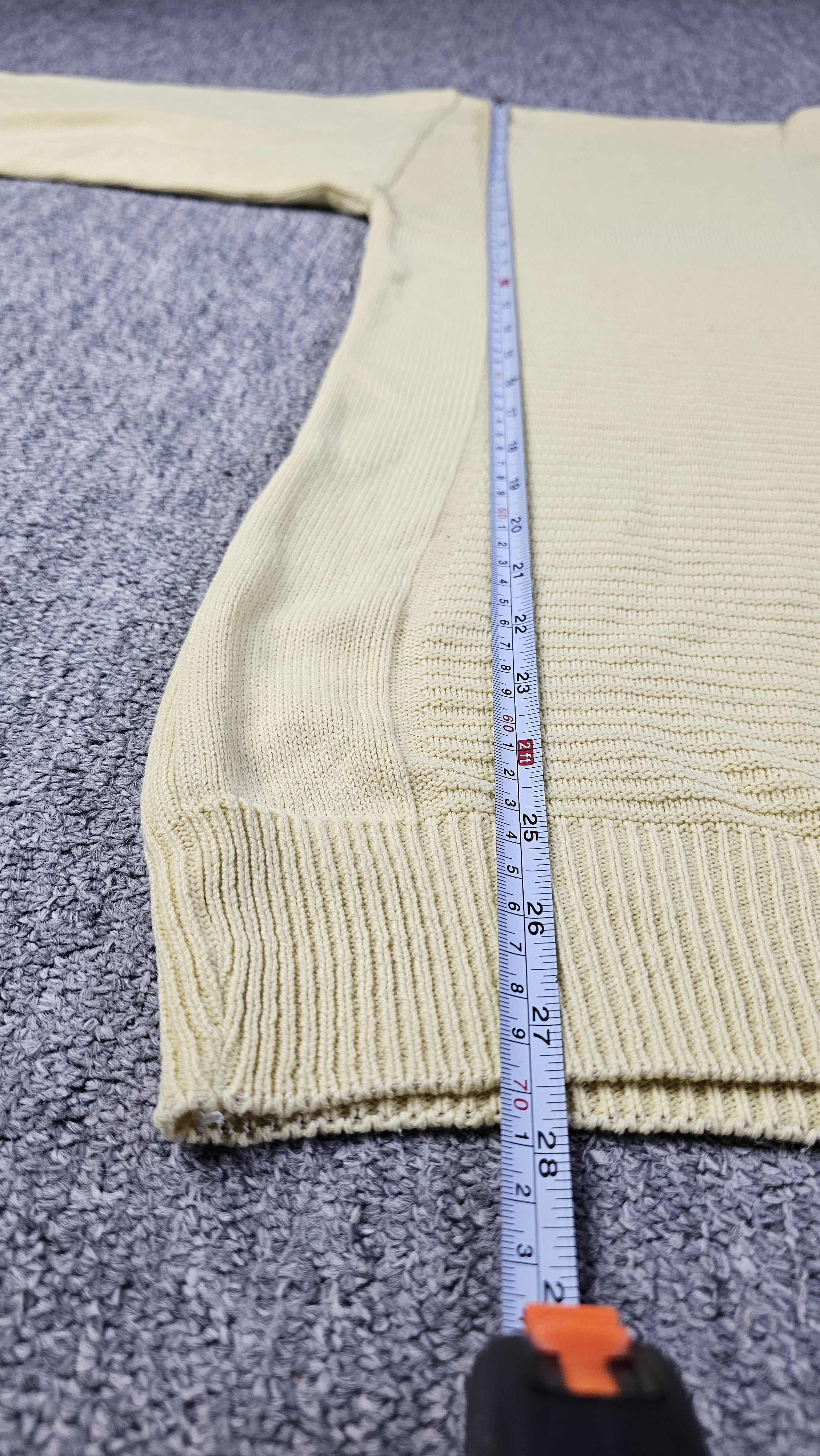Lacoste Chemise Lacoste Vintage 90s Cream Knit Sweater France XL Size US XL / EU 56 / 4 - 8 Thumbnail