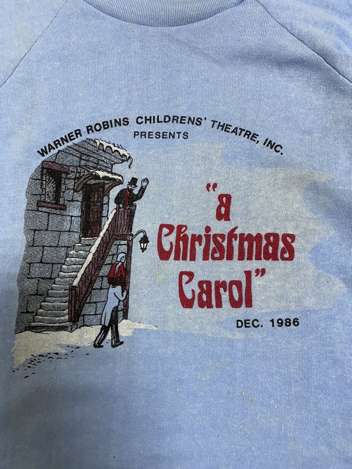 Vintage Rare Vtg A Christmas Carol Dec. 1986 Movie Sweatshirt Size US L / EU 52-54 / 3 - 2 Thumbnail