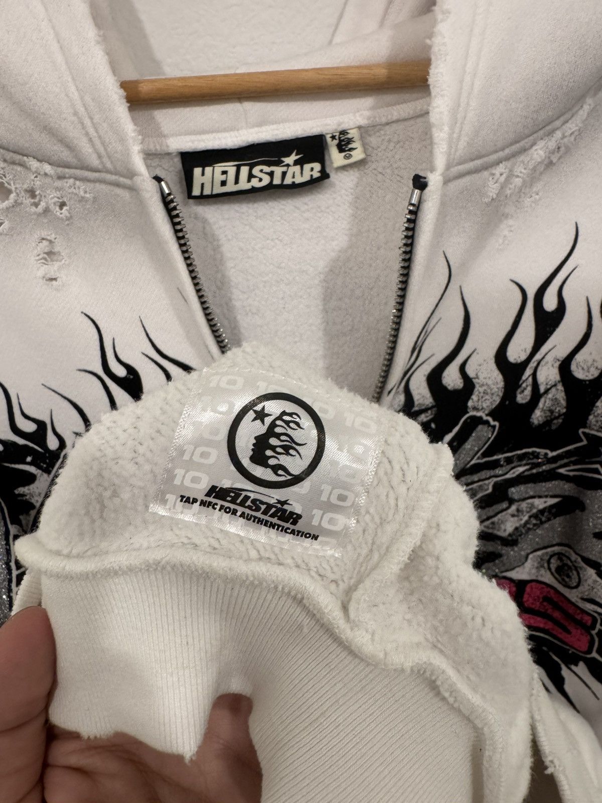 HELLSTAR Hellstar Records Glitter Zip-Up Hoodie Size US M / EU 48-50 / 2 - 11 Thumbnail