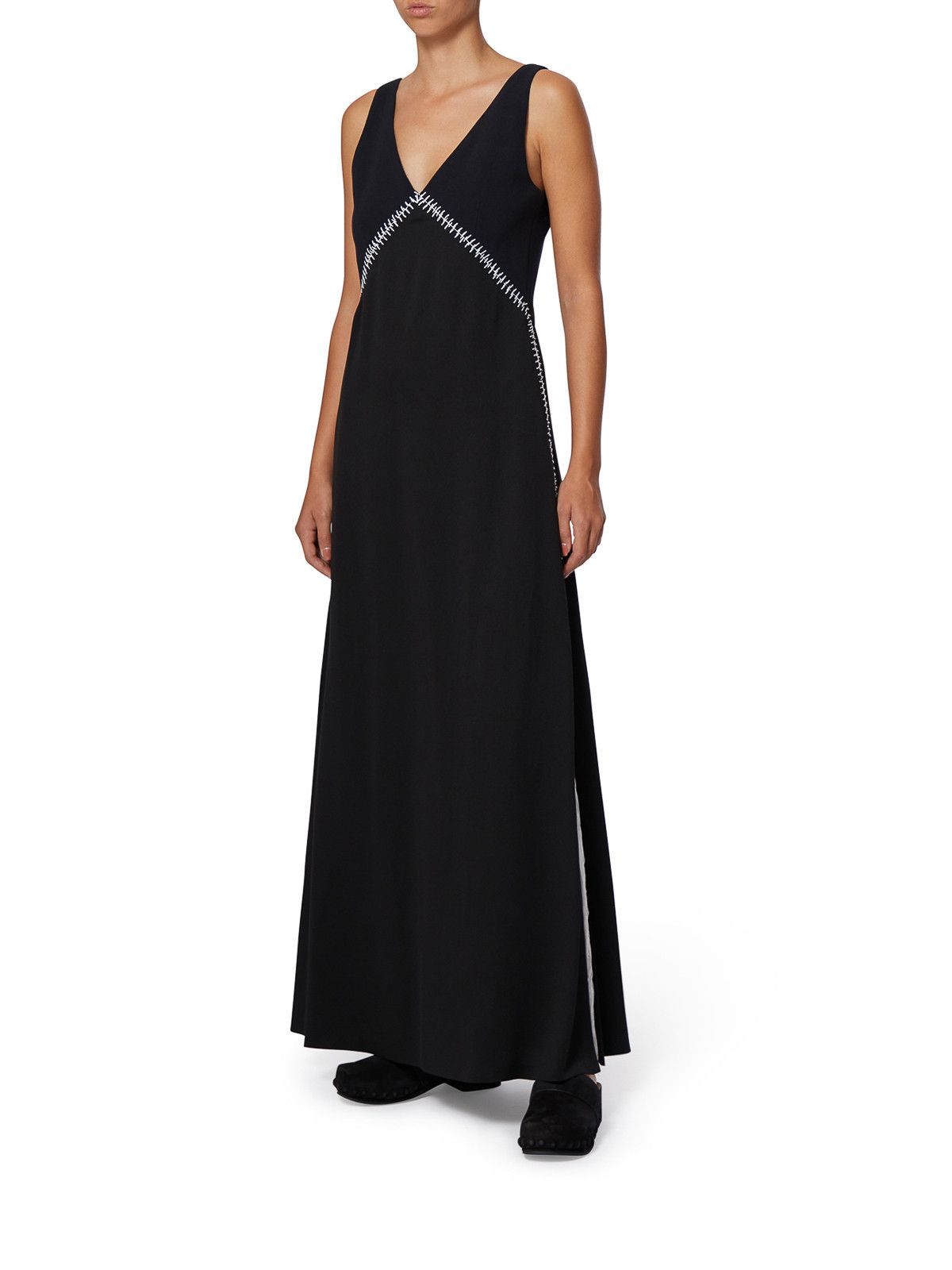Chloe o1y0825 Maxi Dress in Black Size S / US 4 / IT 40 - 3 Thumbnail