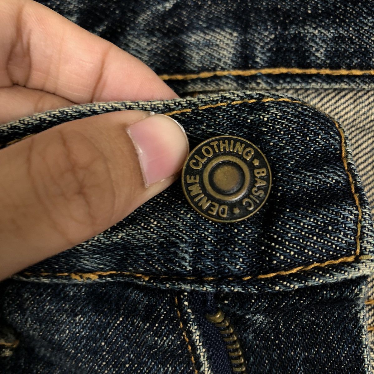 Denime 🔥Rare Distressed Denim Jeans Denime Japan Punk Style Size US 28 / EU 44 - 14 Thumbnail