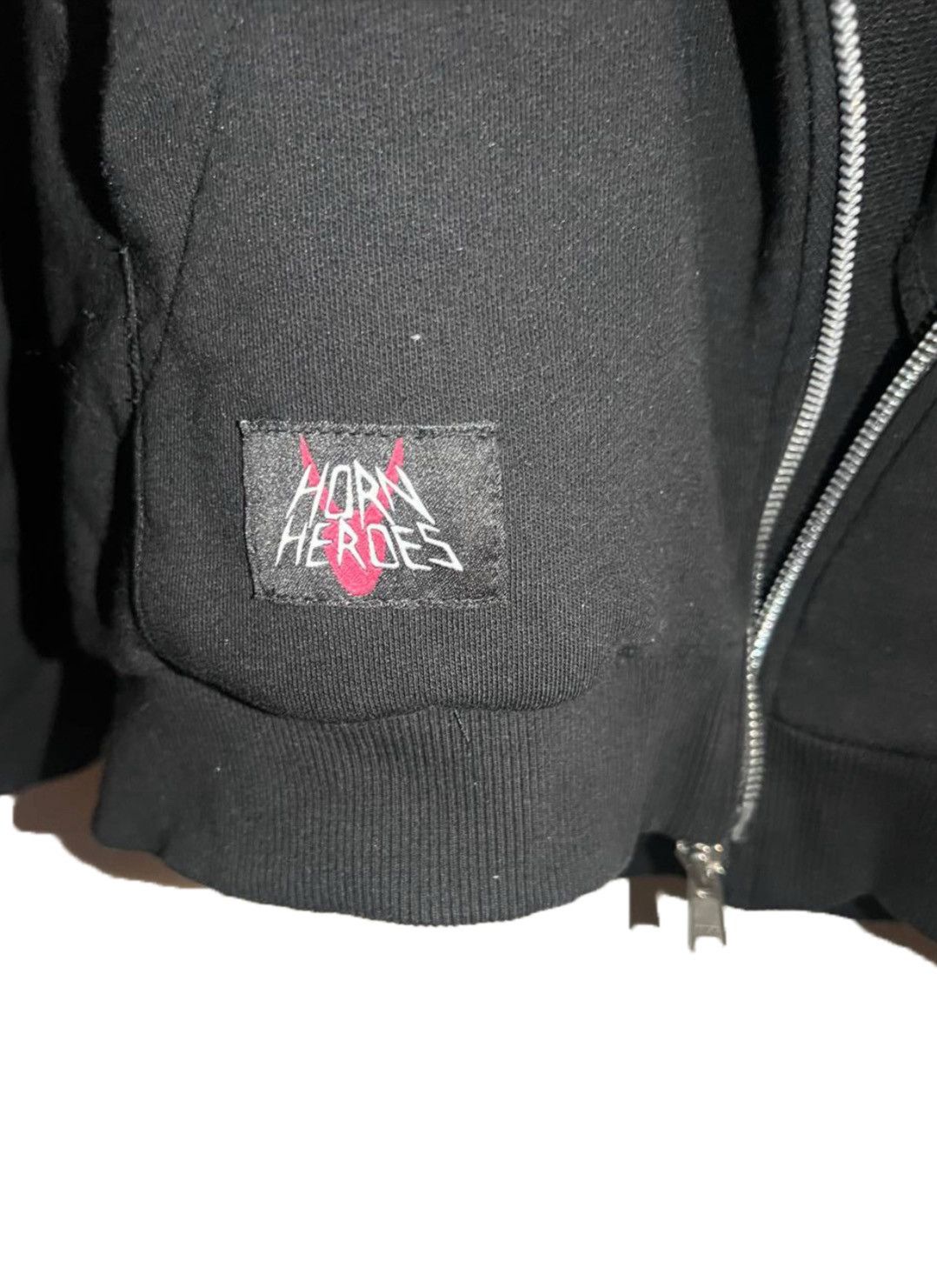 Designer × Japanese Brand Horn Heroes Curved Zip Zip Hoodie Size US M / EU 48-50 / 2 - 4 Thumbnail