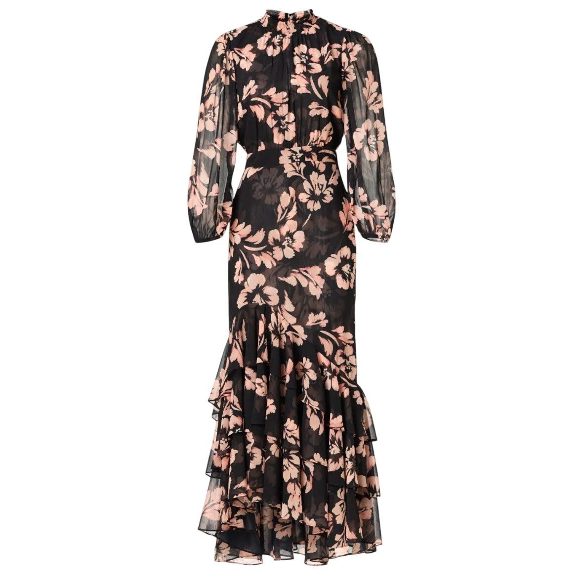 Misa Los Angeles Aubrey Dress in Black Floral Size S
