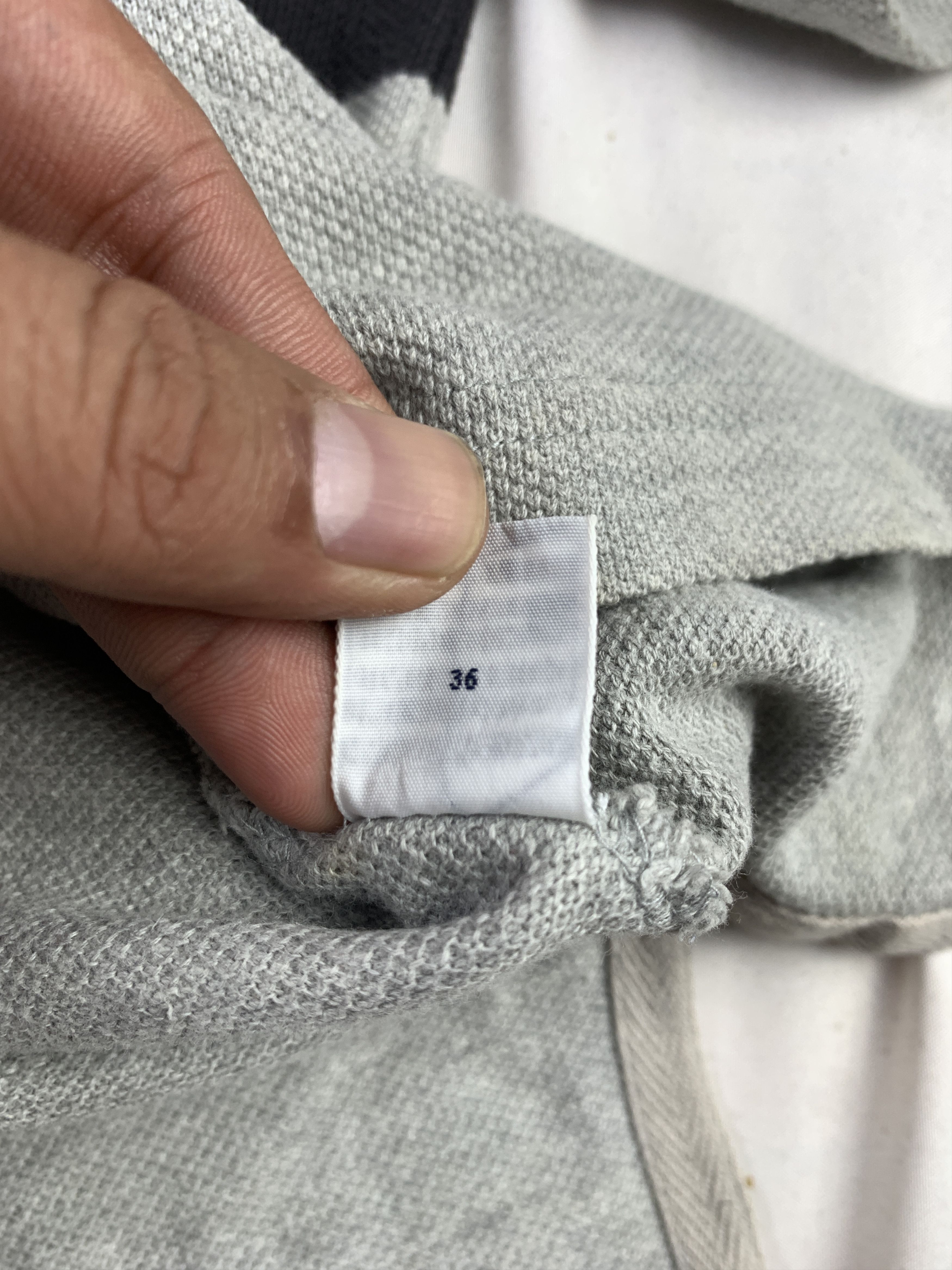 Polo Ralph Lauren 2000s Polo Sport Gray Stripes Zip Polo (Fit L) Size US M / EU 48-50 / 2 - 8 Thumbnail