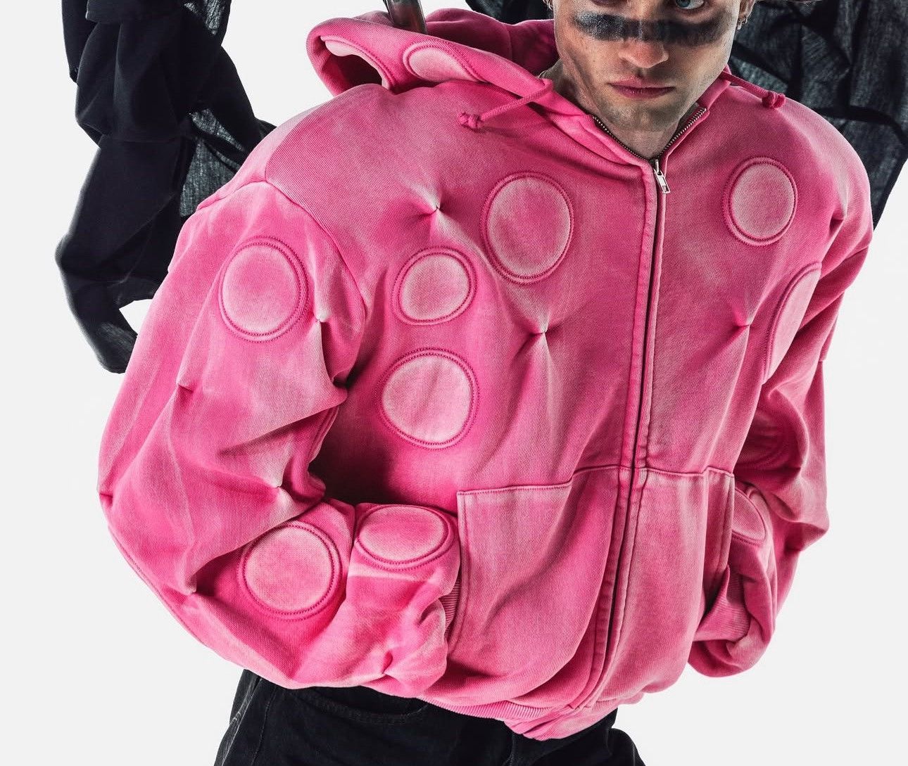 Bad Son Faded Cobalt 'Oxygen' Padded Zip-Up Hoodie | Grailed