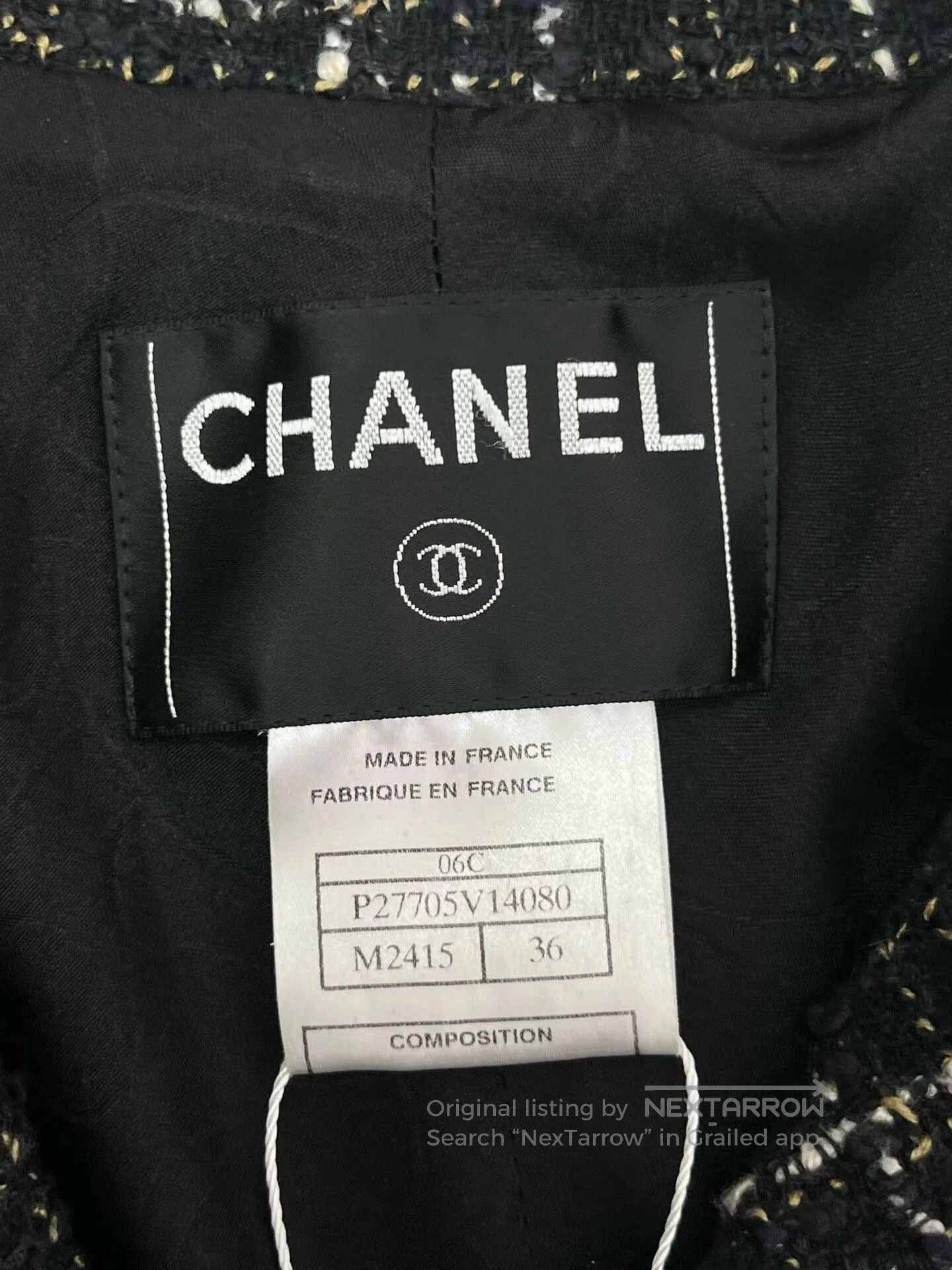 Chanel CHANEL Logo Button Twill Jacket Size 36. Size XS / US 0-2 / IT 36-38 - 4 Thumbnail