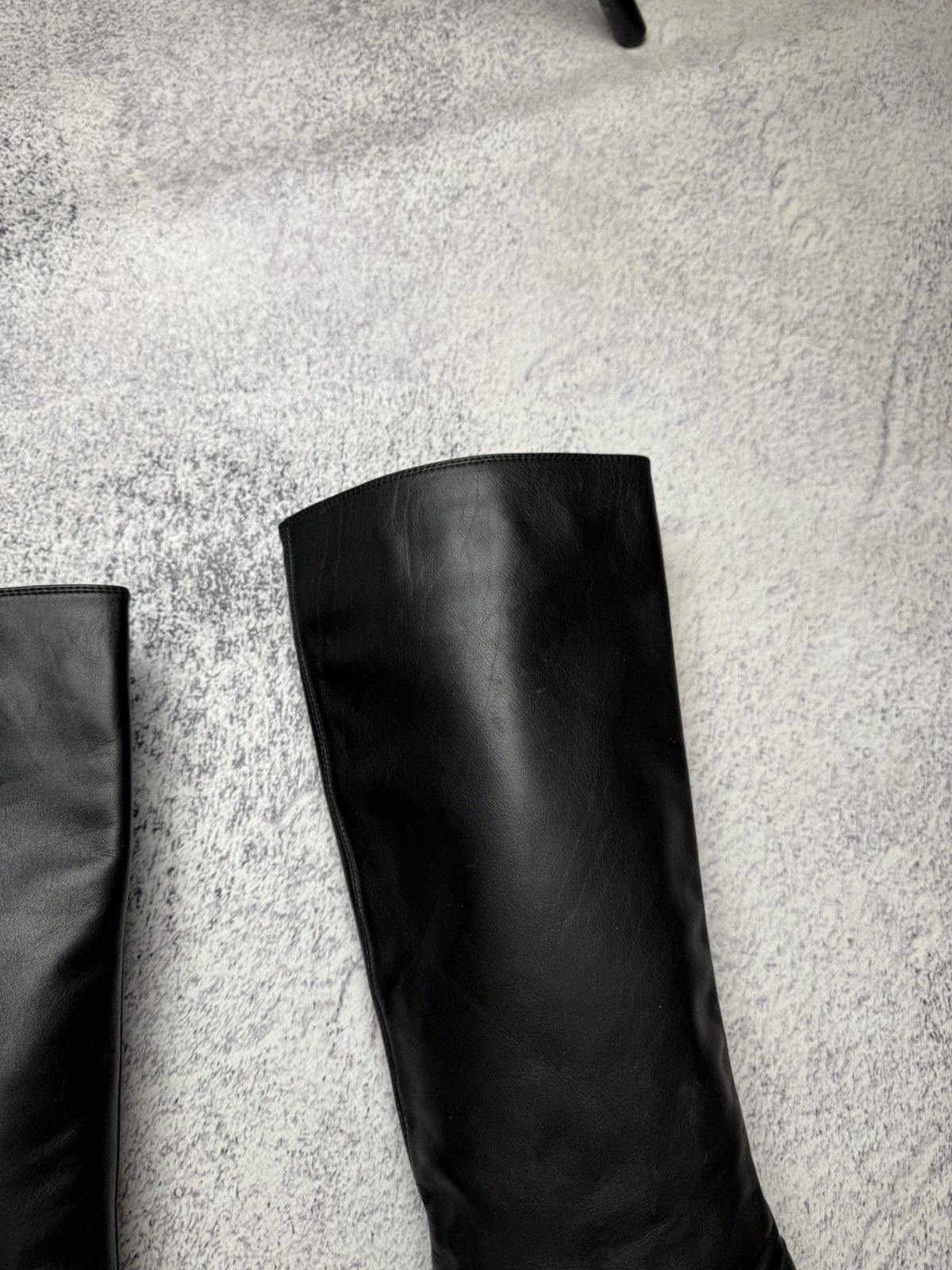 Sergio Rossi Sergio Rossi Black Leather Women's Boots Size US 10 / IT 40 - 4 Thumbnail