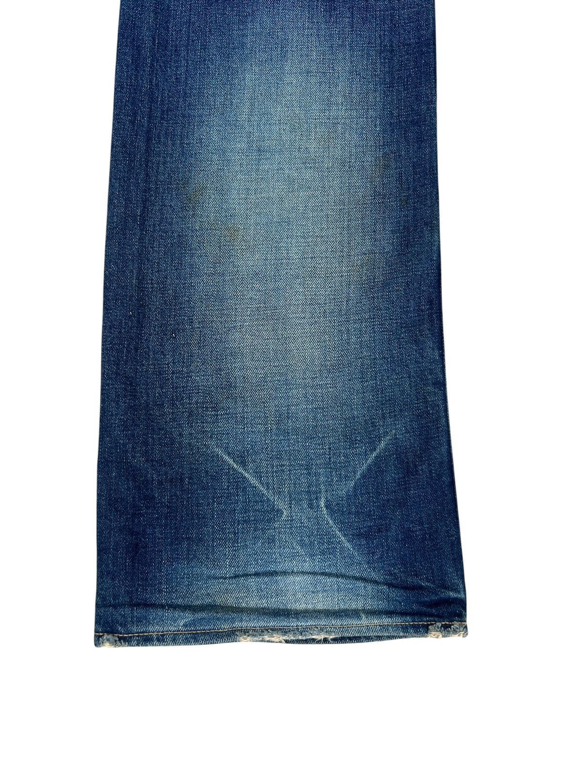 Backbone Vintage BackBone Distress Mud Denim Bootcut Selvedge Jeans Size US 31 - 18 Thumbnail