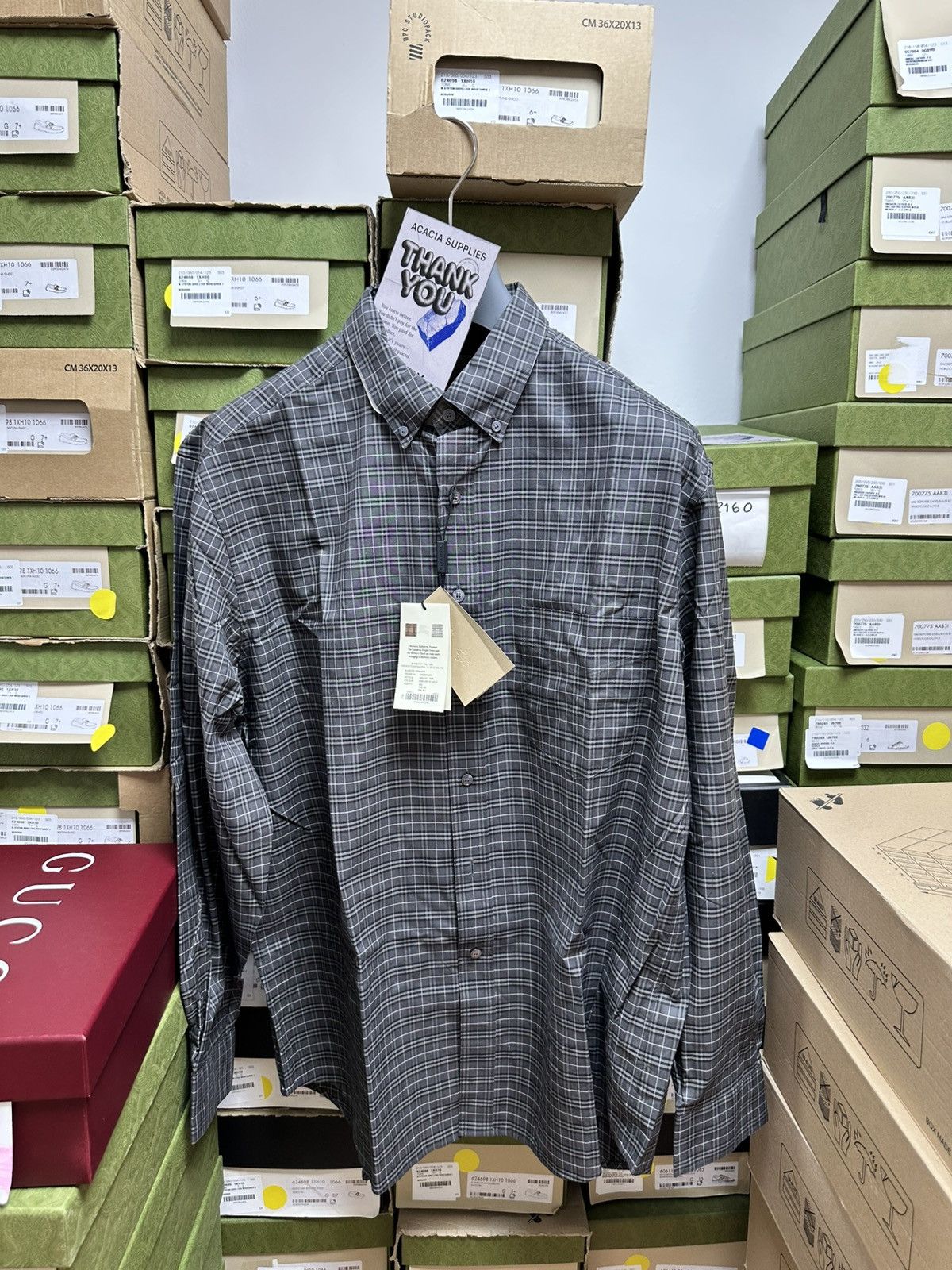 Burberry BURBERRY CHECKERED SHIRT - **RETAIL 690$** Size US XXL / EU 58 / 5 - 1 Thumbnail