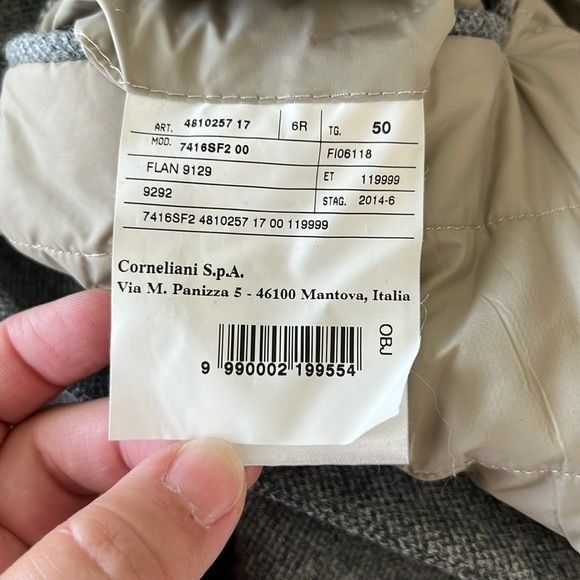 Corneliani Corneliani Quilted Wool Cashmere Blazer Size 40R - 13 Thumbnail