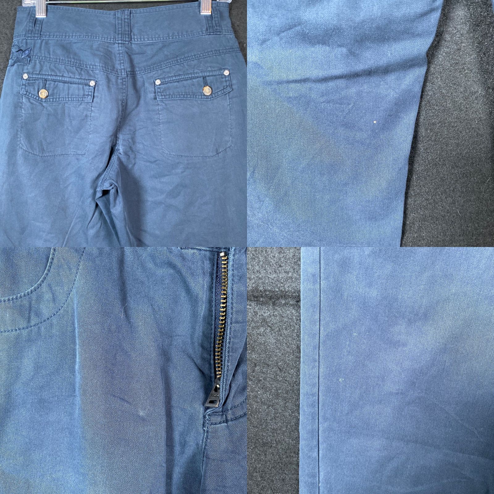 Vintage Cabelas Womens Pants Blue Embroidered Straight Leg Mid Rise Stretch 6 Size 30" / US 8 / IT 44 - 9 Thumbnail